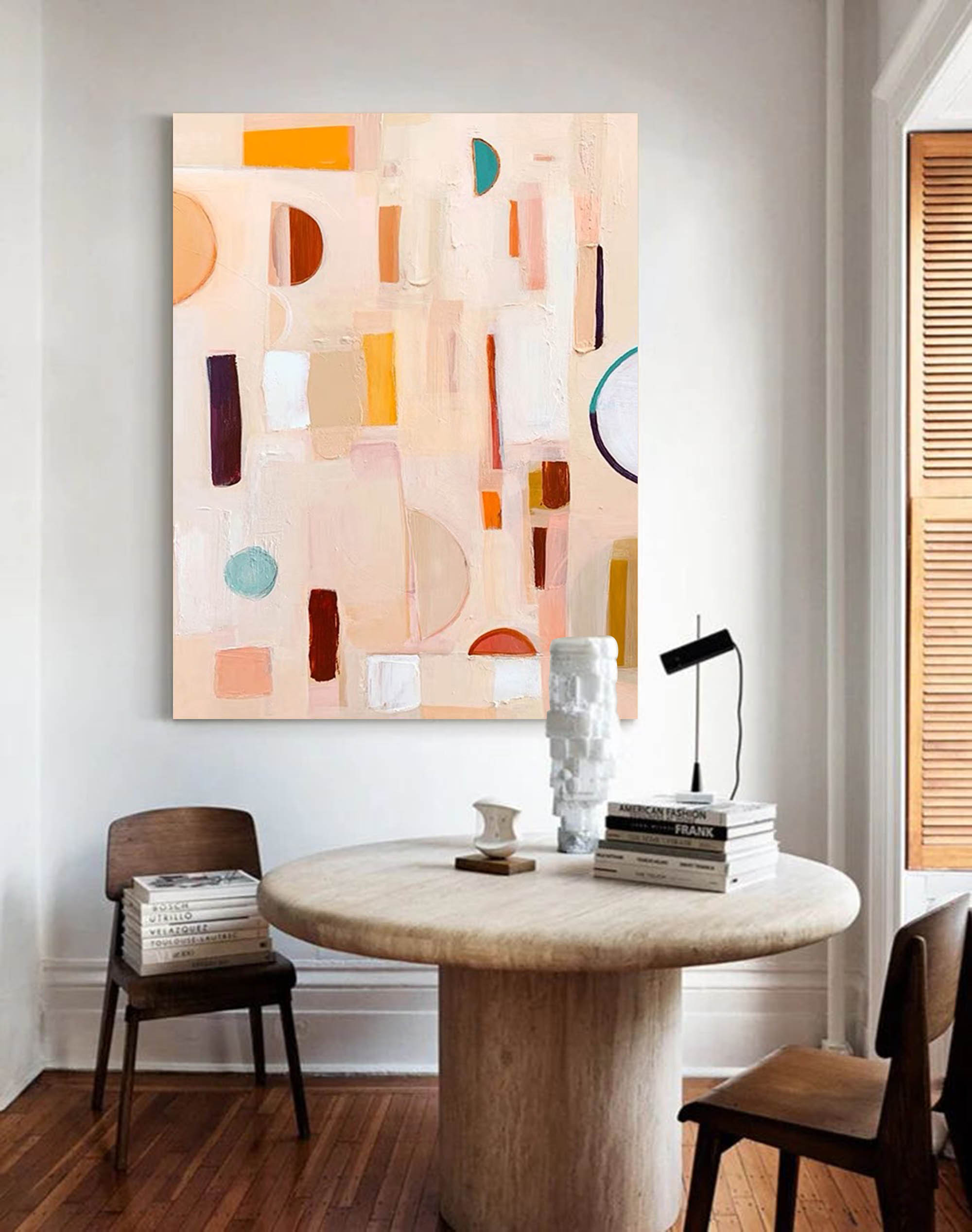 Pastel Geometry: Subtle Shapes in Motion