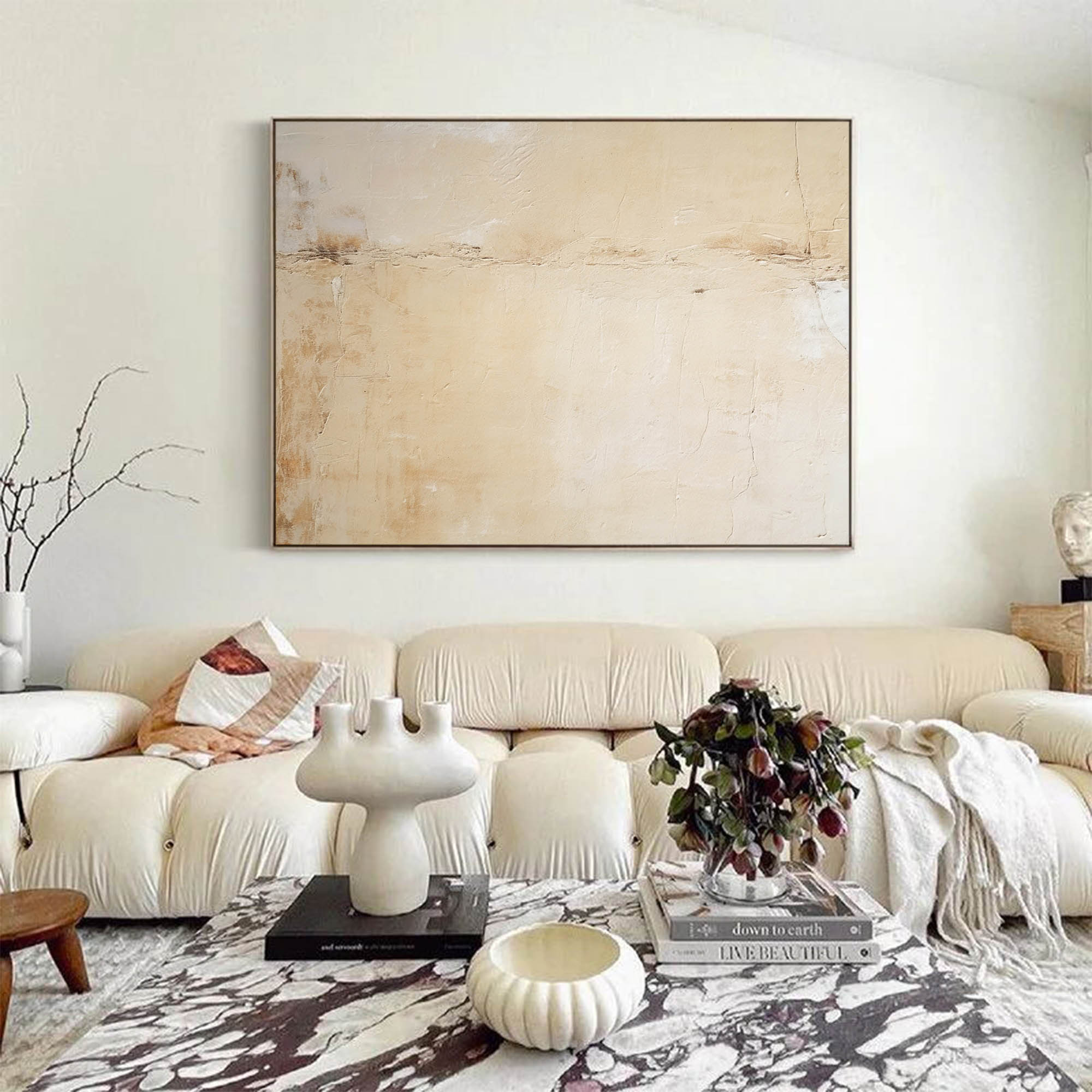 Minimalist Earthy Textured Canvas