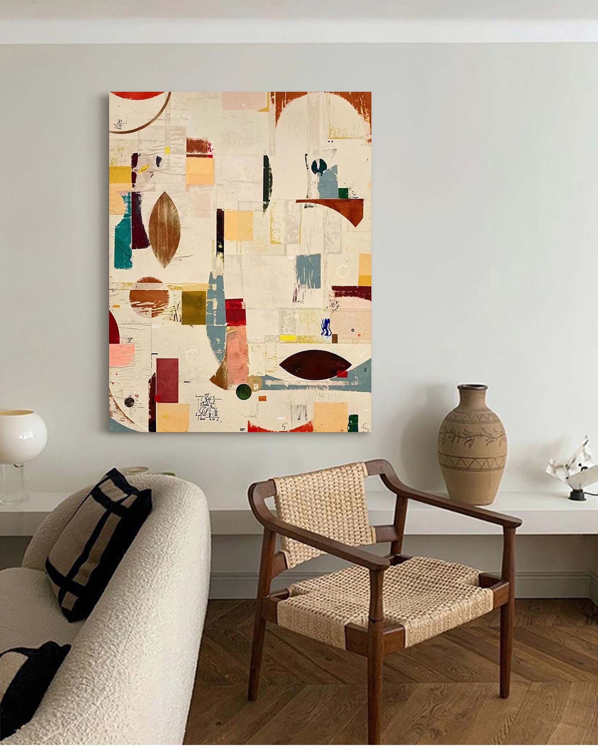 Geometric Abstractions: Modern Art Collage