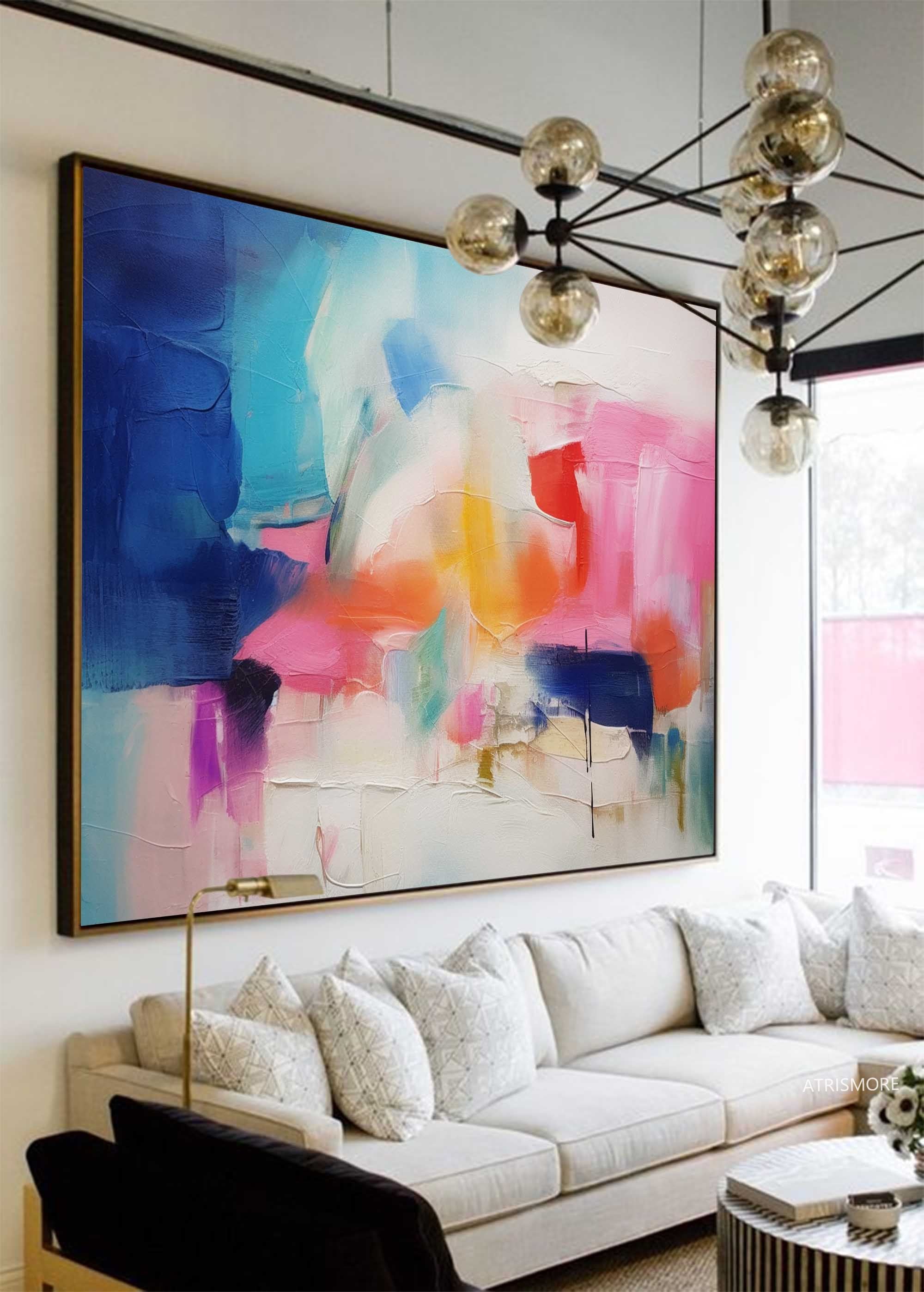 Bold Abstract Color Block Art