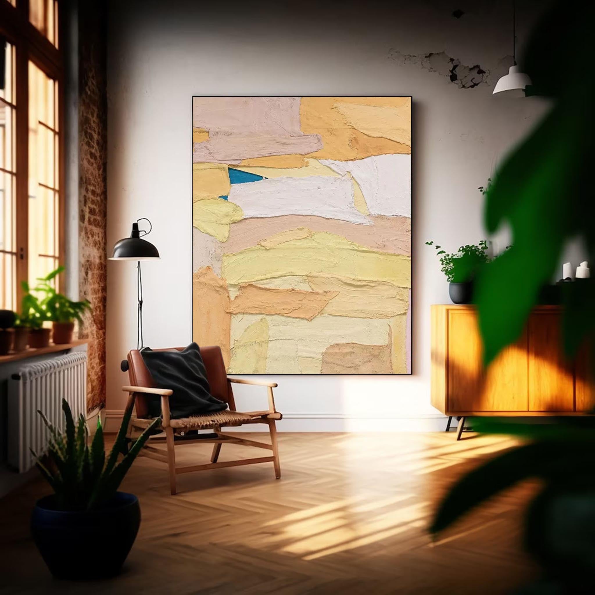 Layered Pastel Abstract Texture Art