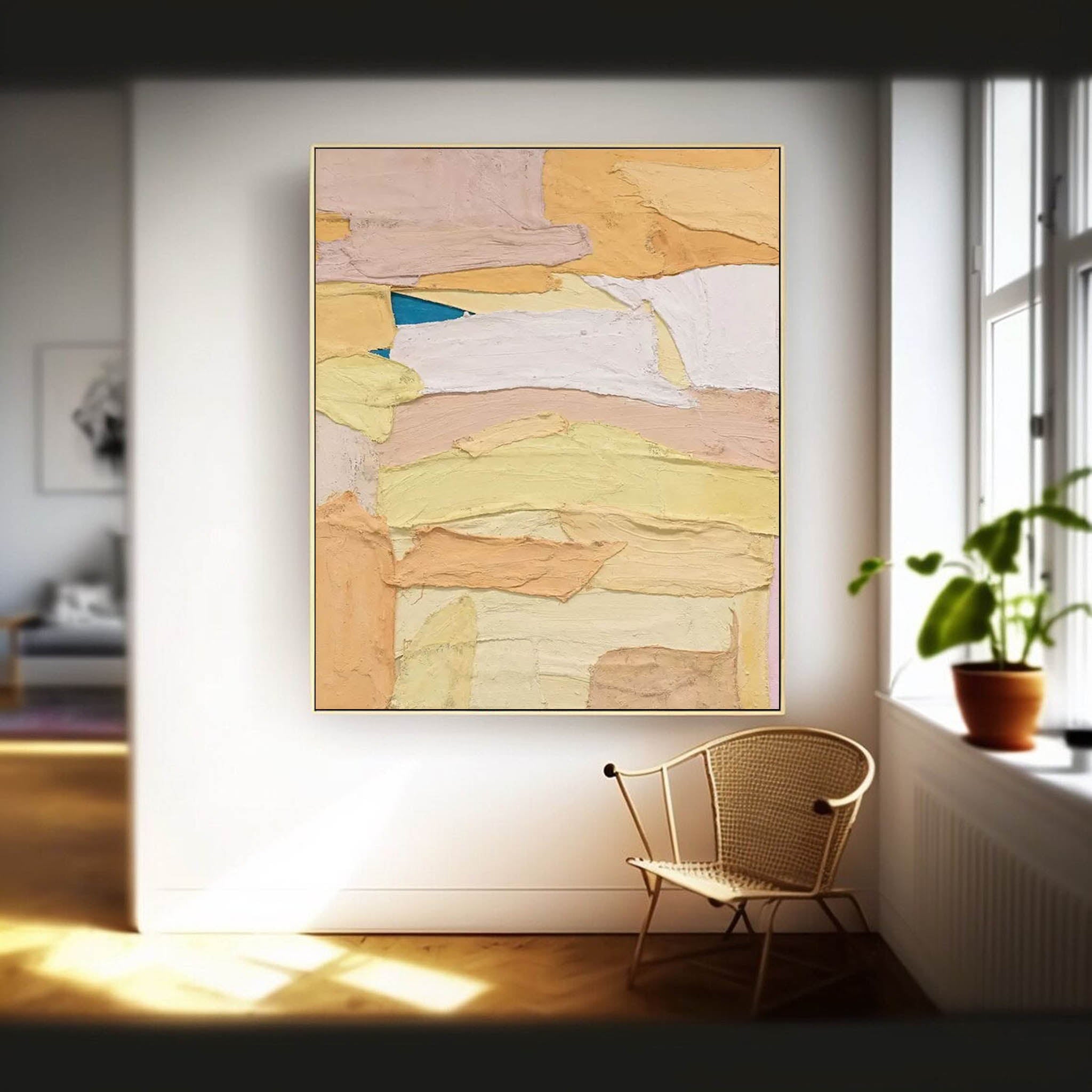 Layered Pastel Abstract Texture Art