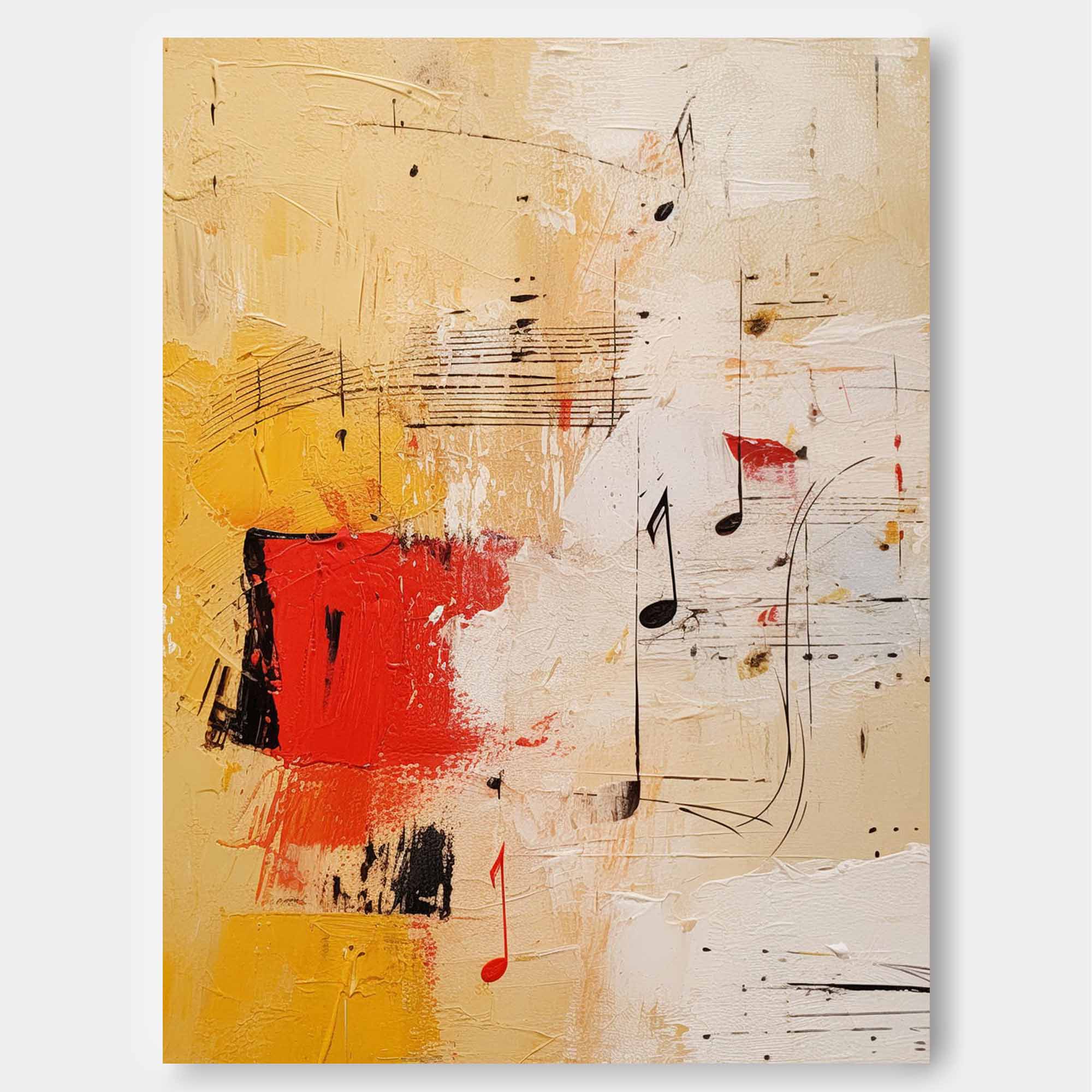 Melodic Abstract Music Canvas Art