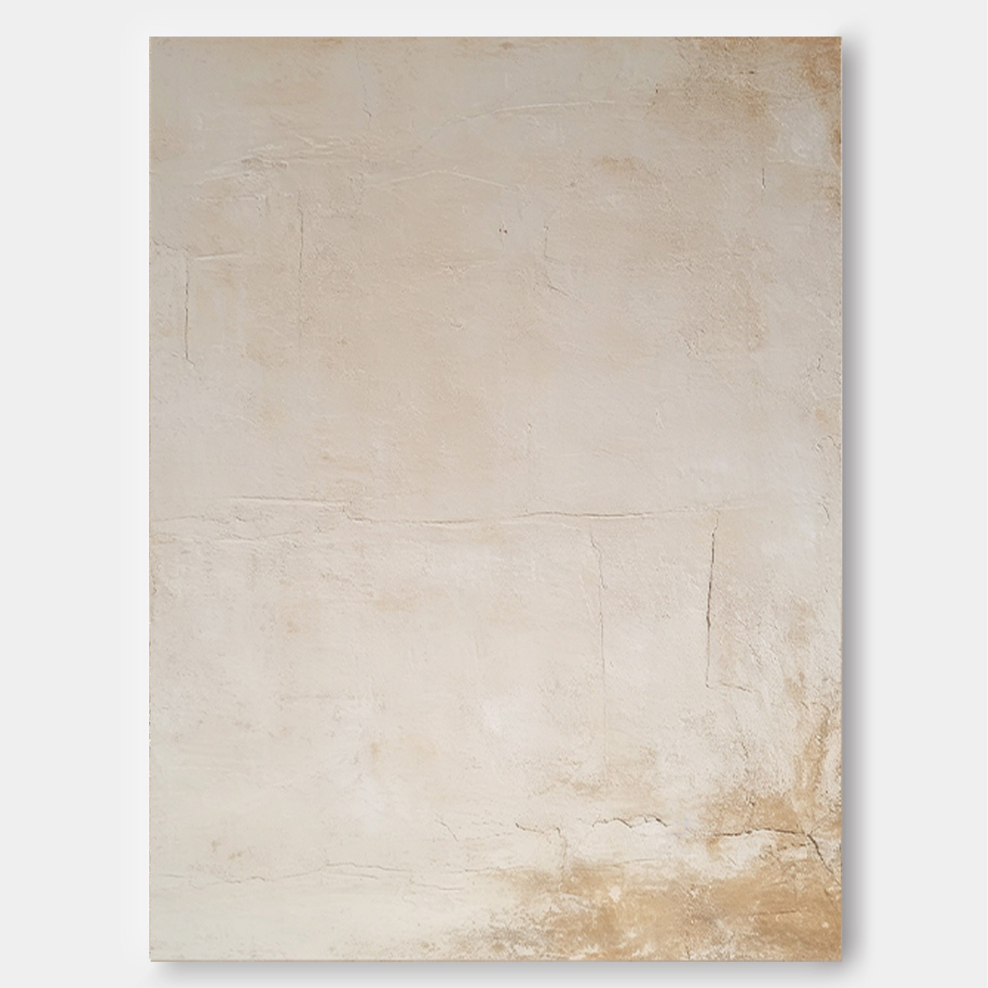 Subtle Beige Textured Abstract Art