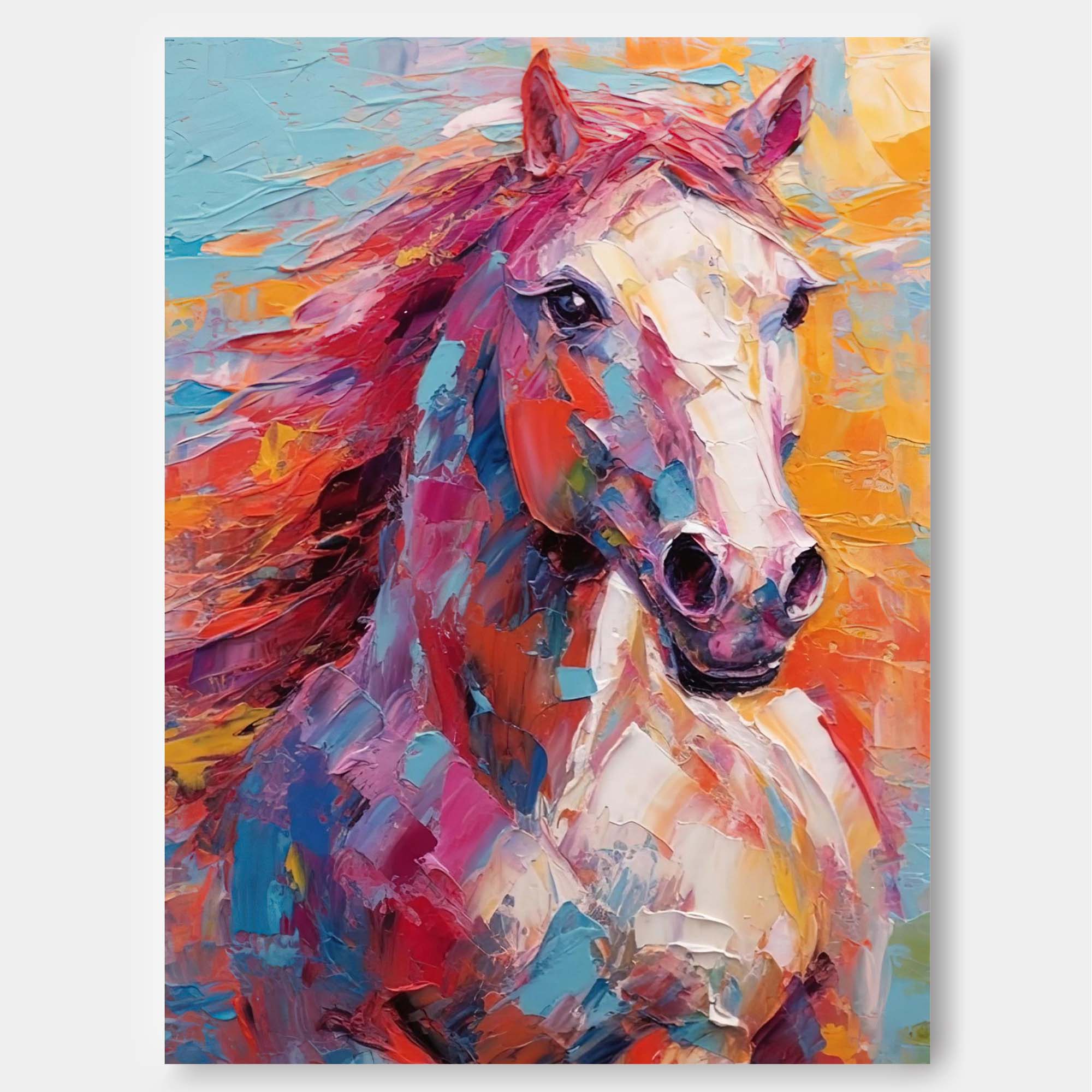 Radiant Horse in Vibrant Colors
