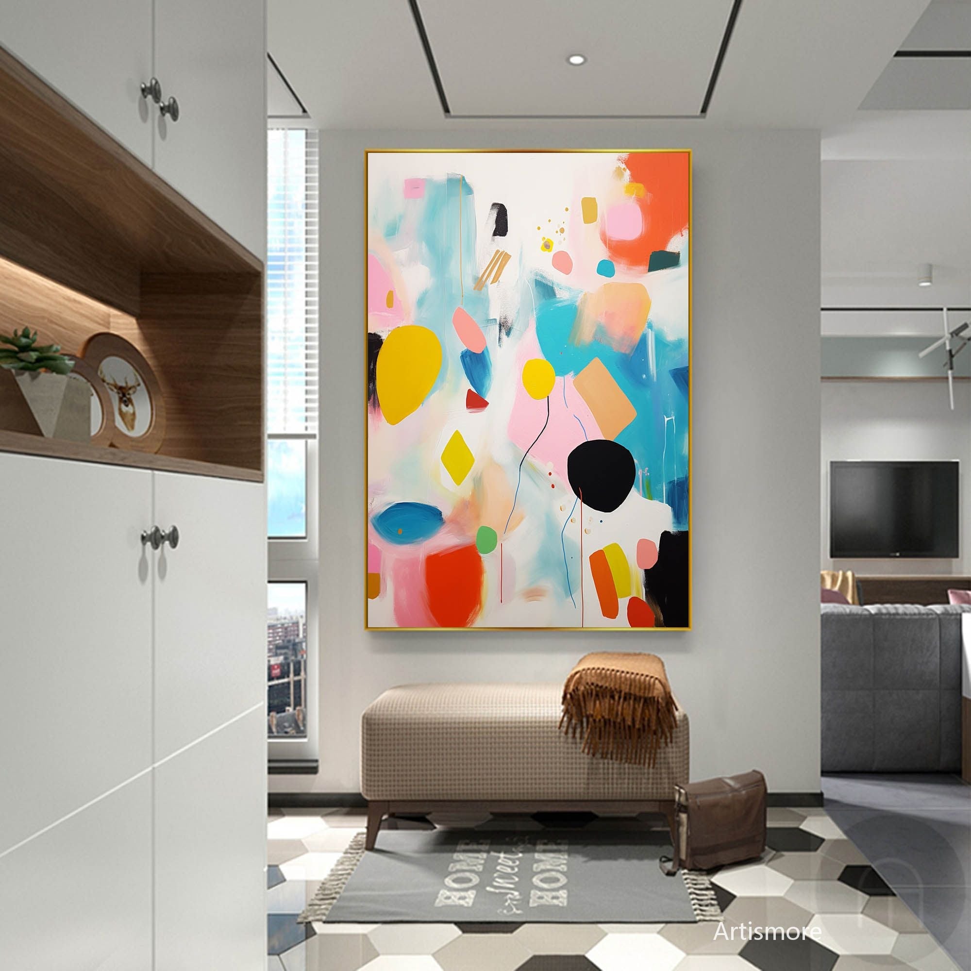 Playful Geometric Abstract Art