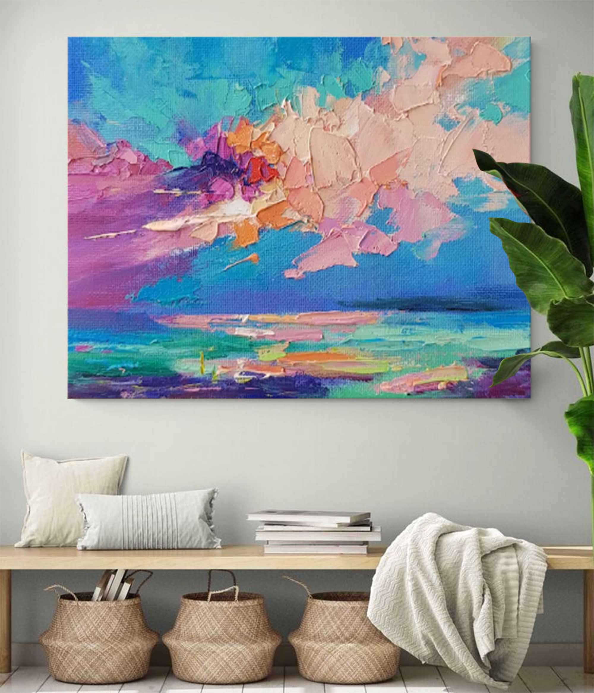Vibrant Abstract Sky and Sea Art