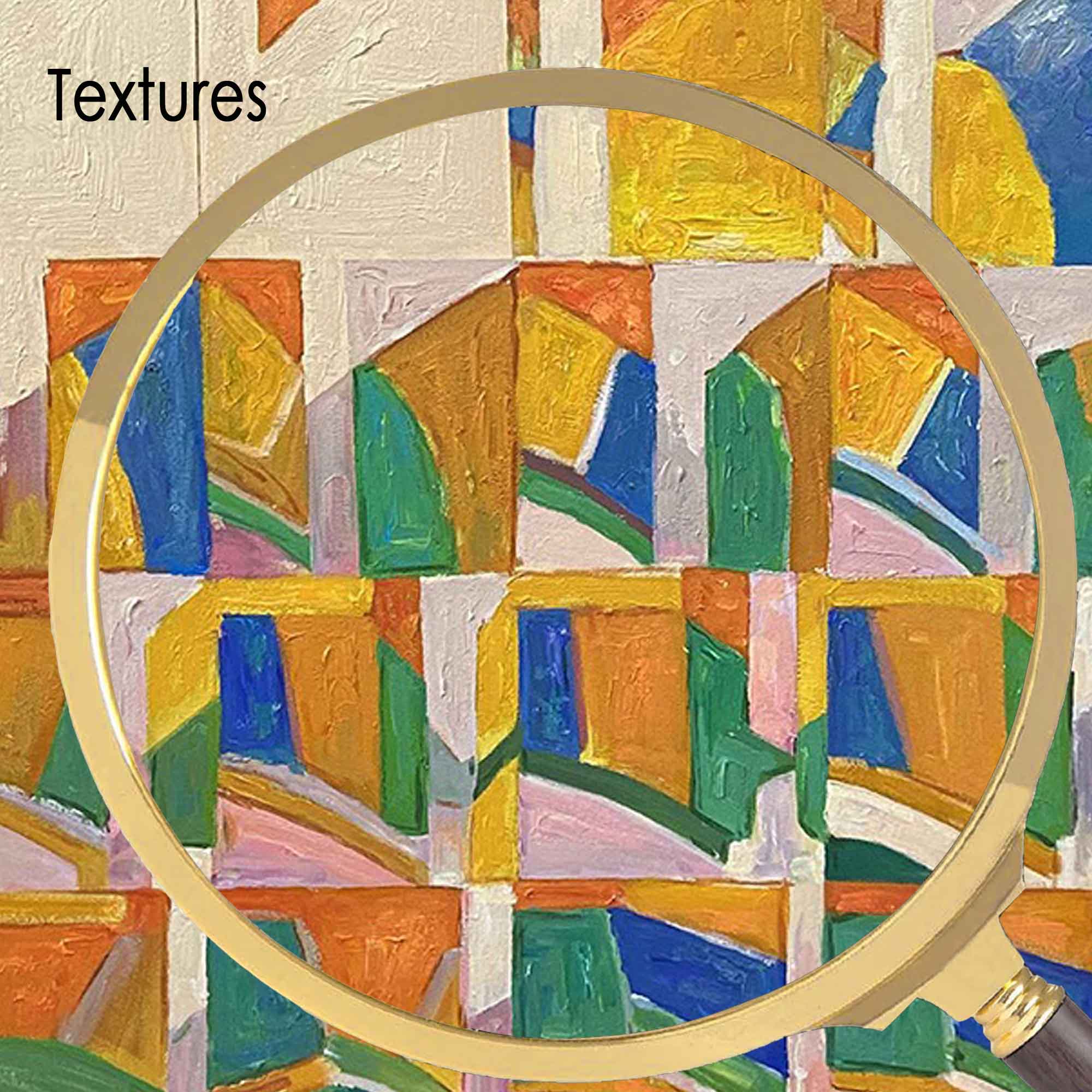 Geometric Abstract Pattern Canvas Art