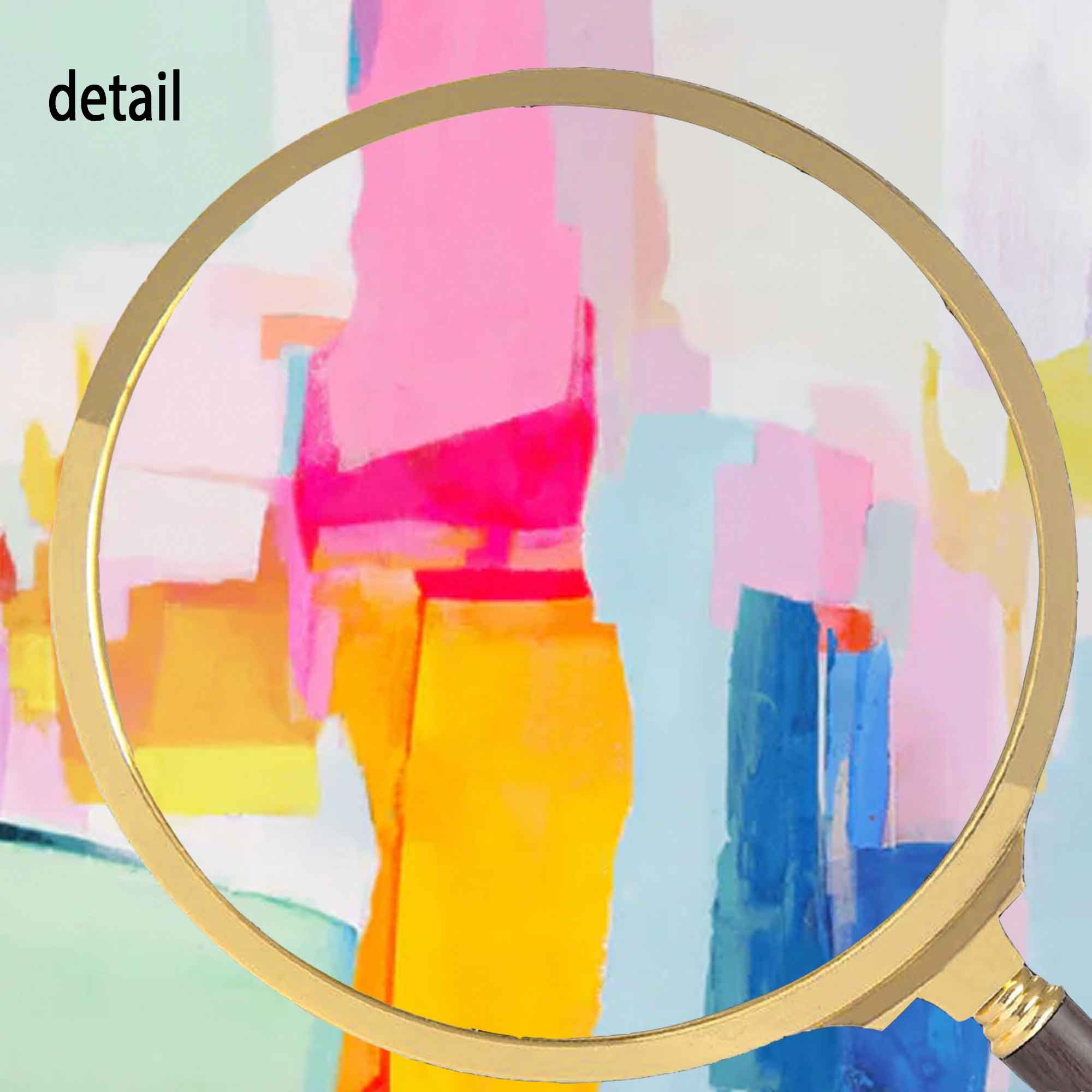 Vibrant Abstract Geometry Art Canvas