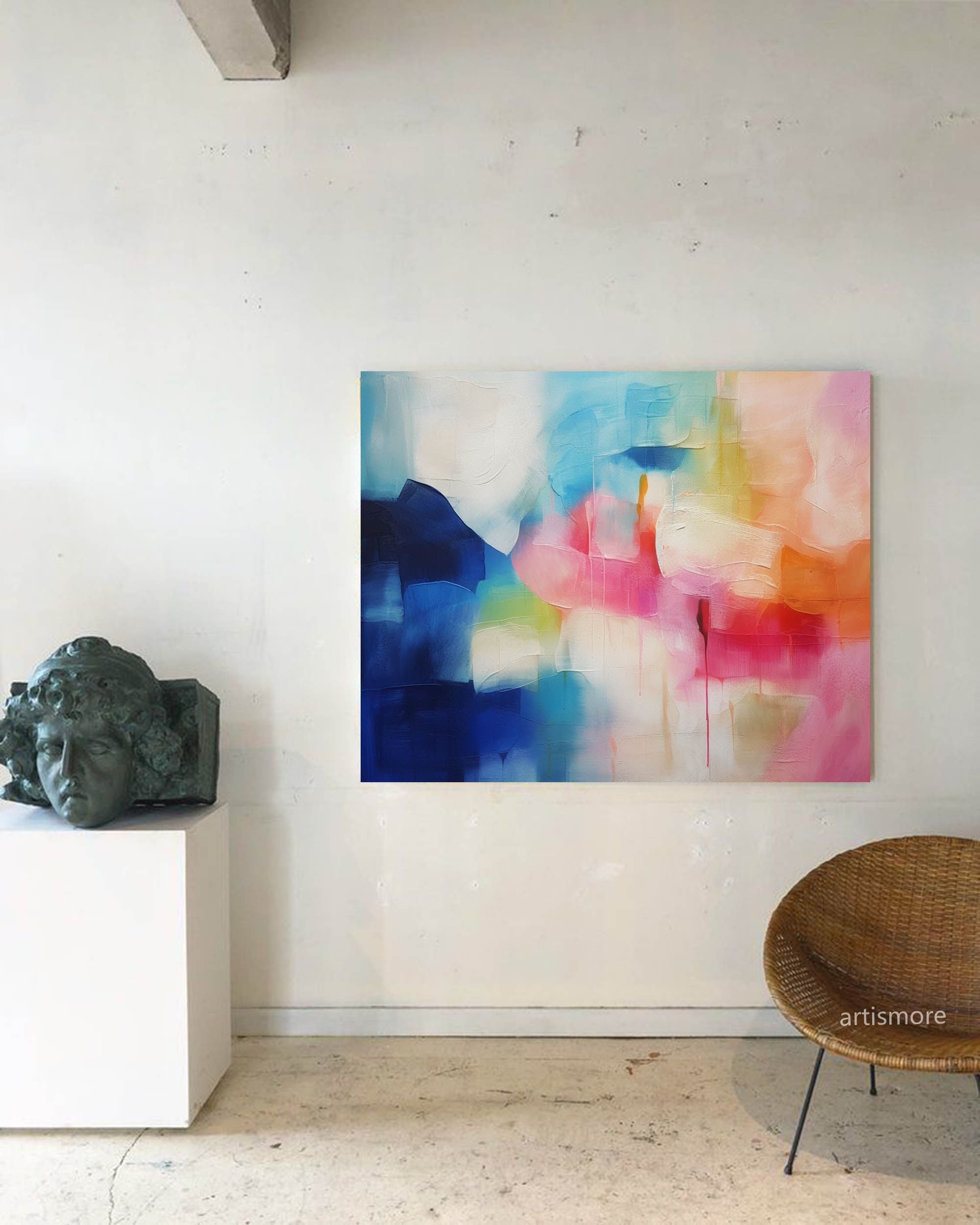 Vibrant Color Blend Abstract Art