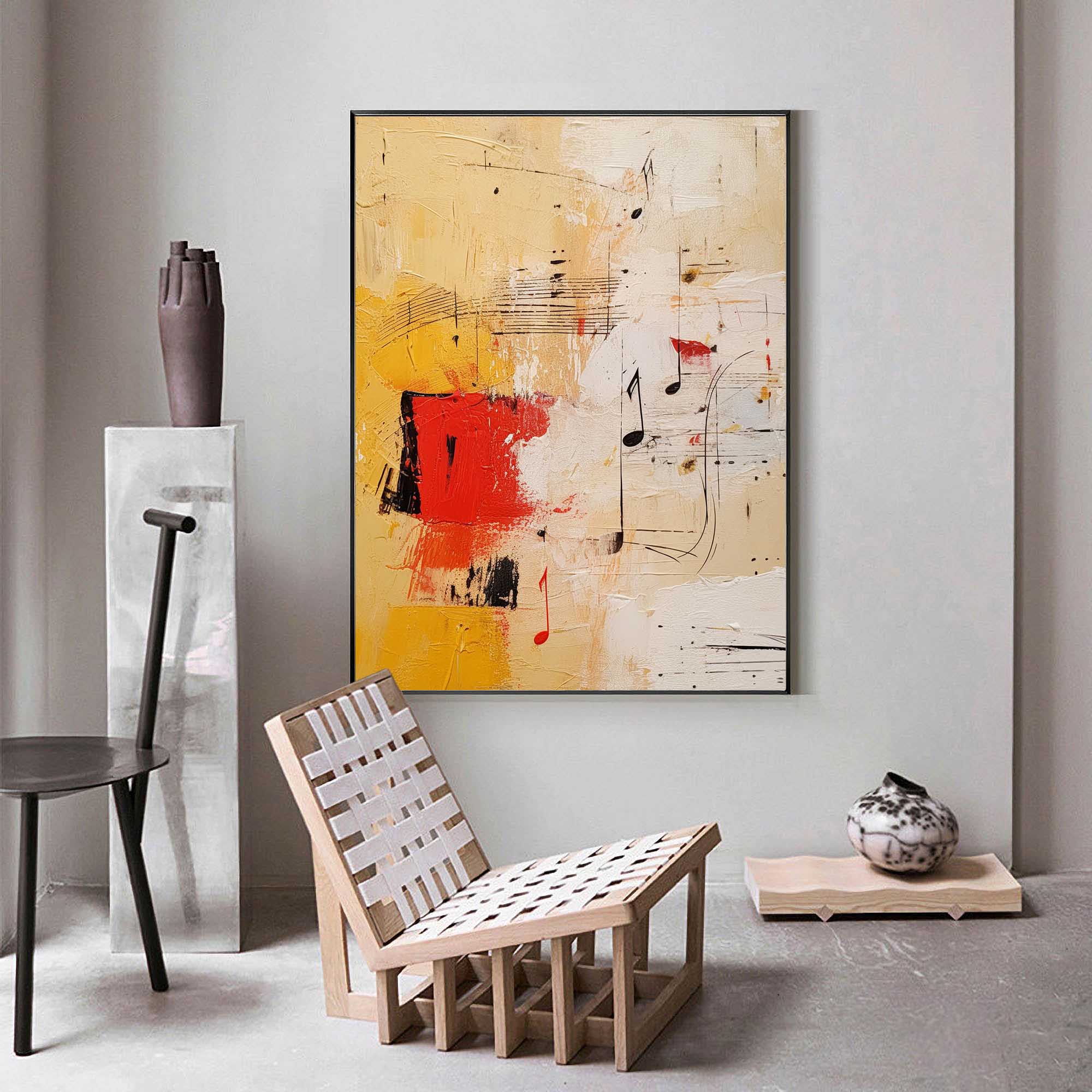 Melodic Abstract Music Canvas Art