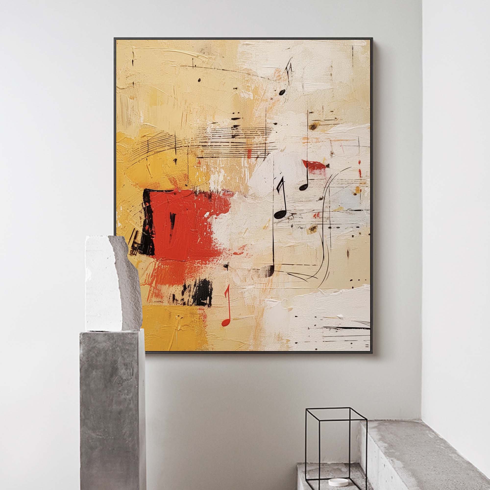 Melodic Abstract Music Canvas Art