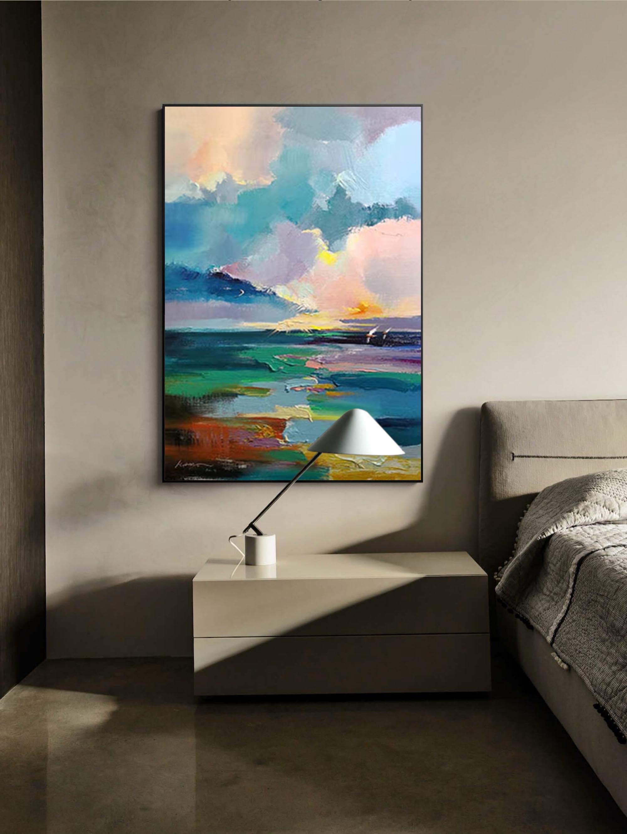 Serene Abstract Seascape Painting
