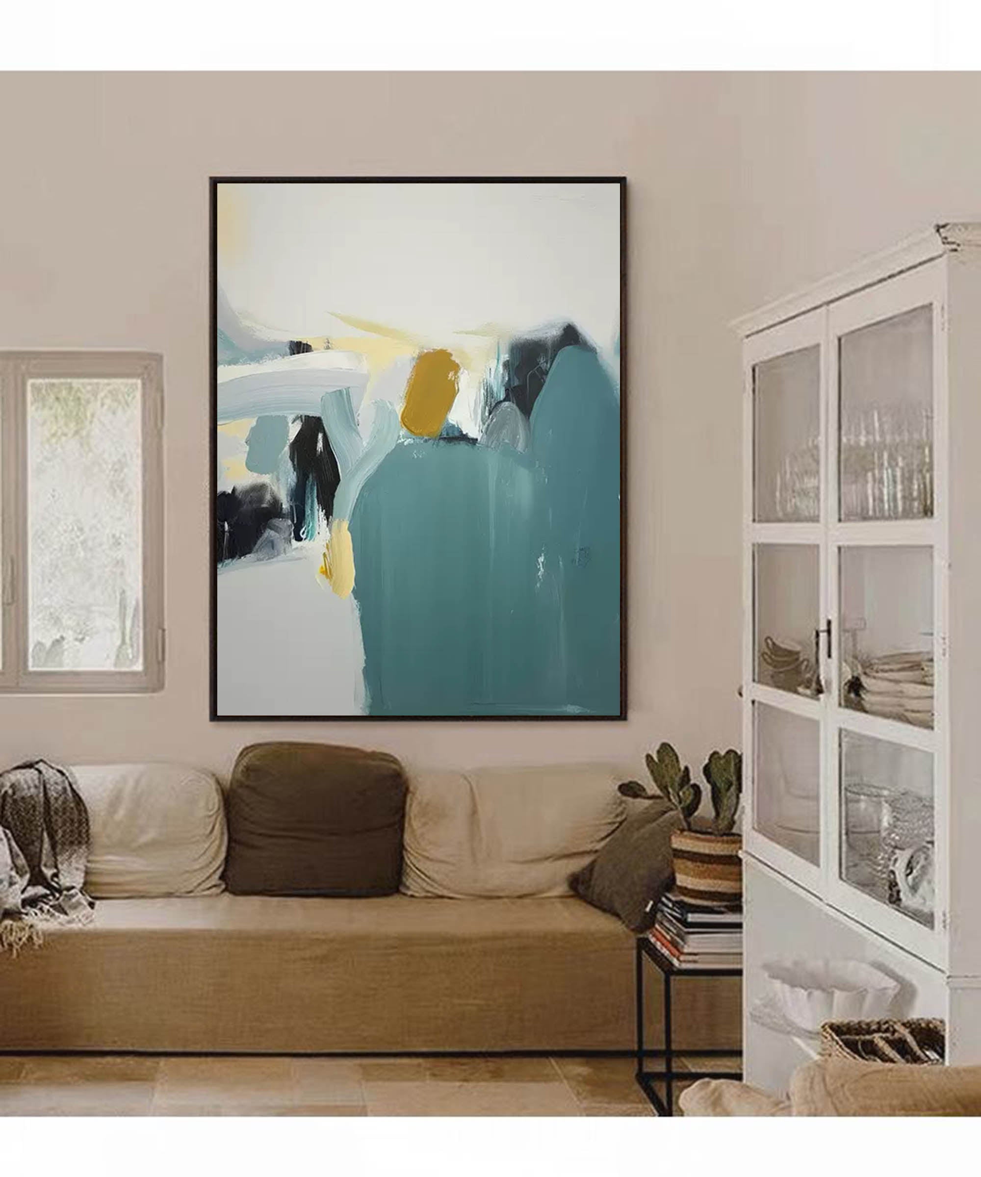 Abstract Minimalist Serenity �Contemporary Oil Painting on Canvas