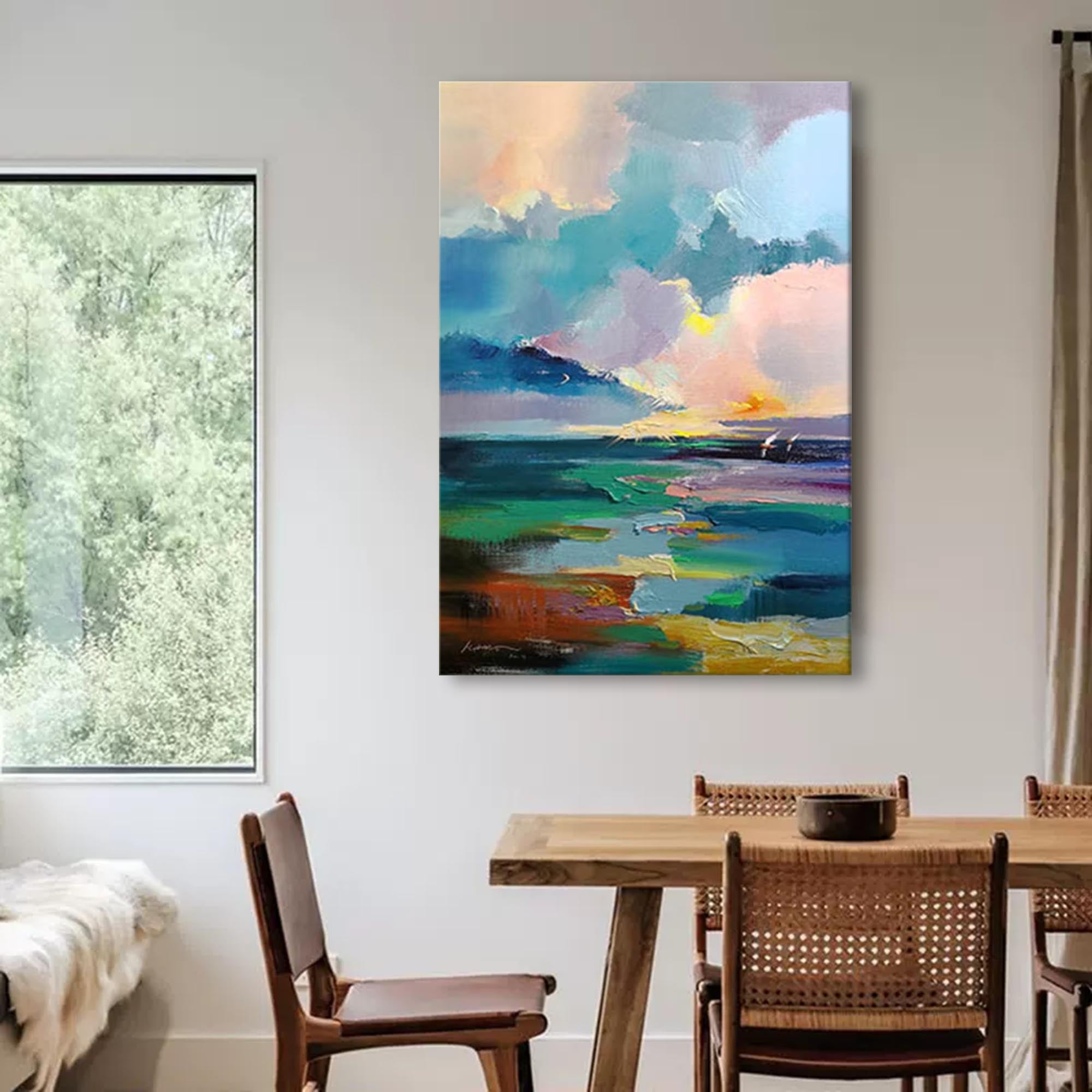Serene Abstract Seascape Painting