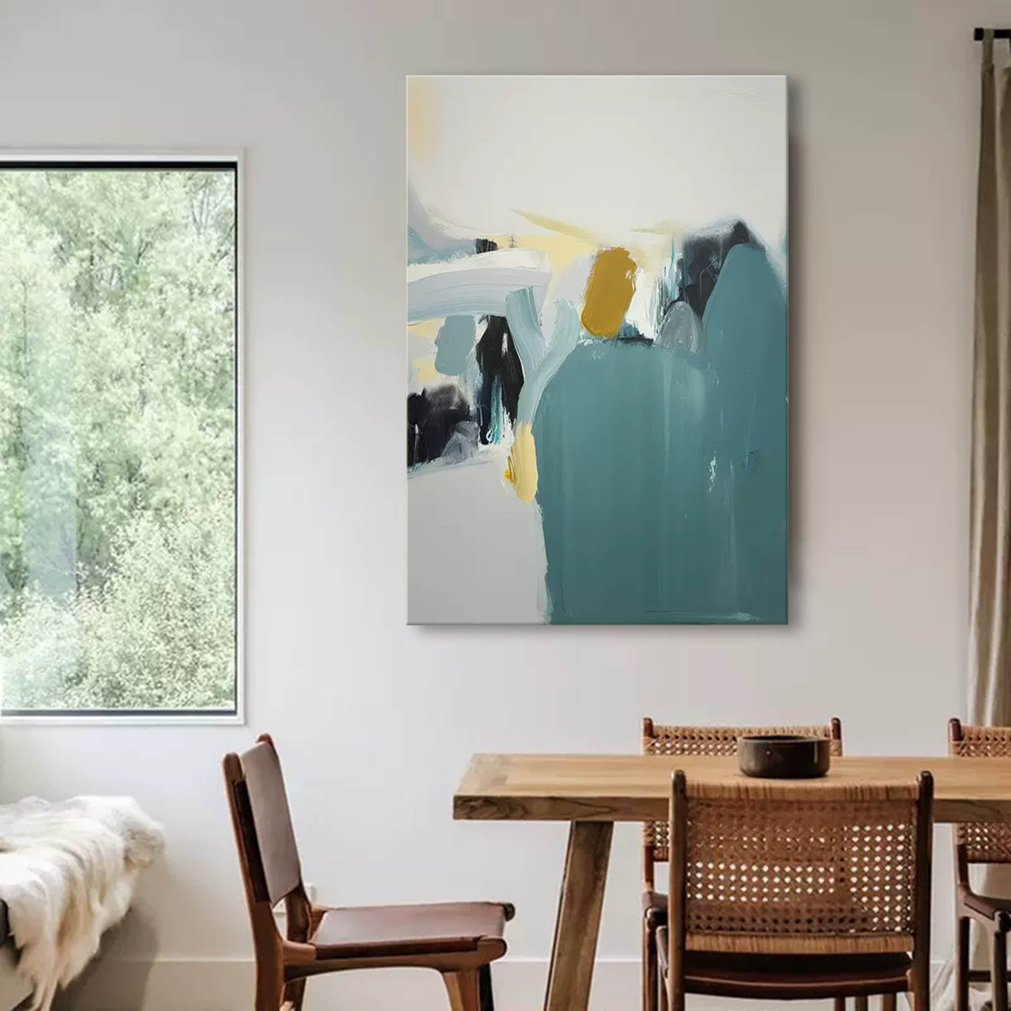 Abstract Minimalist Serenity �Contemporary Oil Painting on Canvas