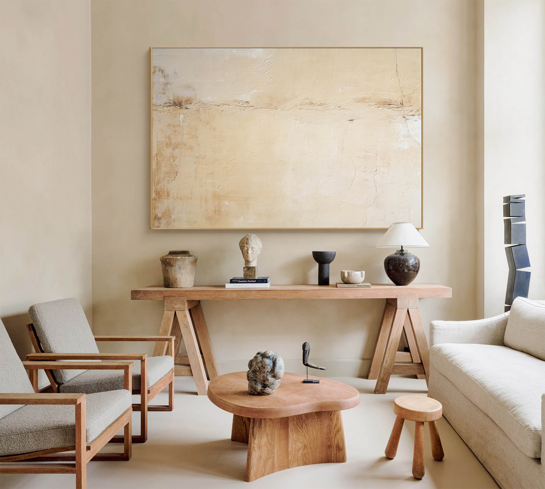 Minimalist Earthy Textured Canvas