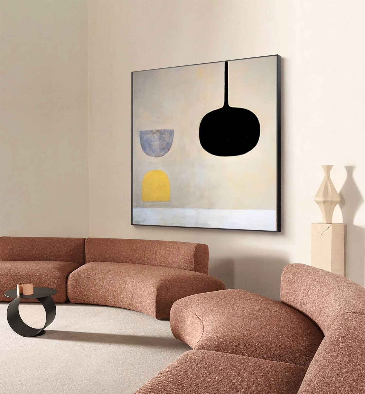 Modern Minimalist Abstract Oil Painting