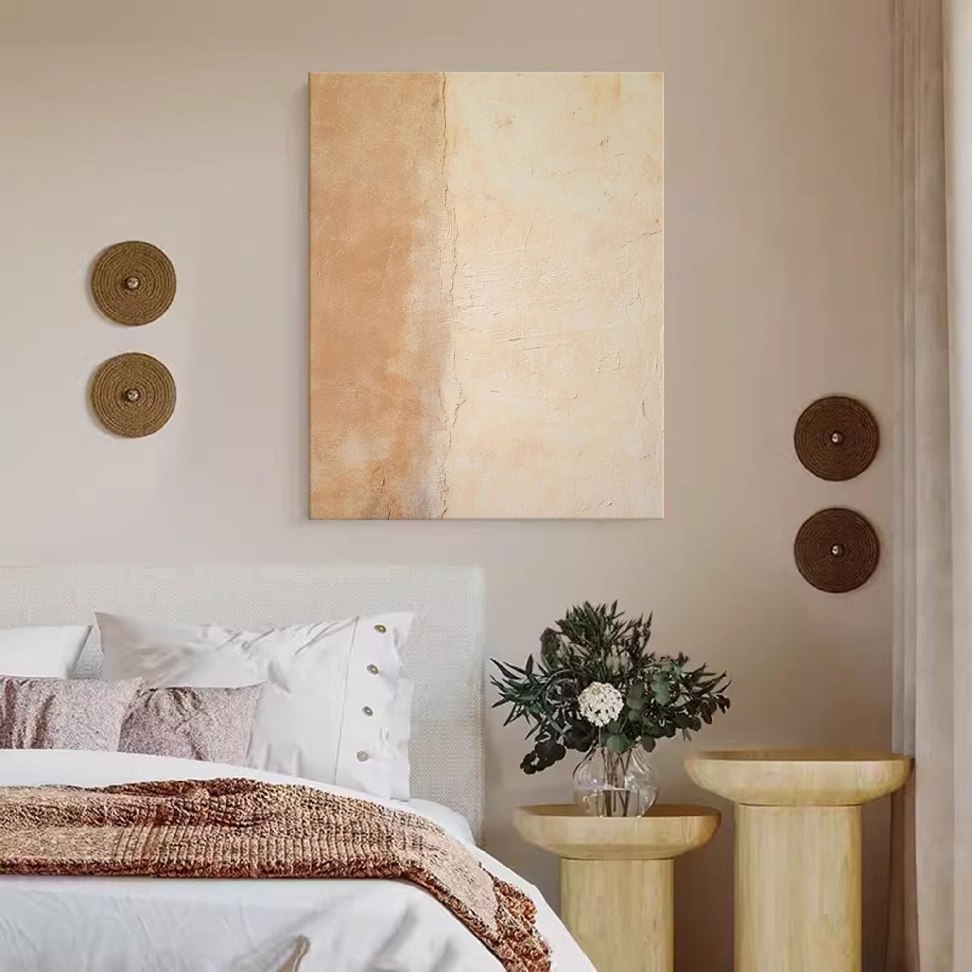 Neutral Earth Tones Abstract Art