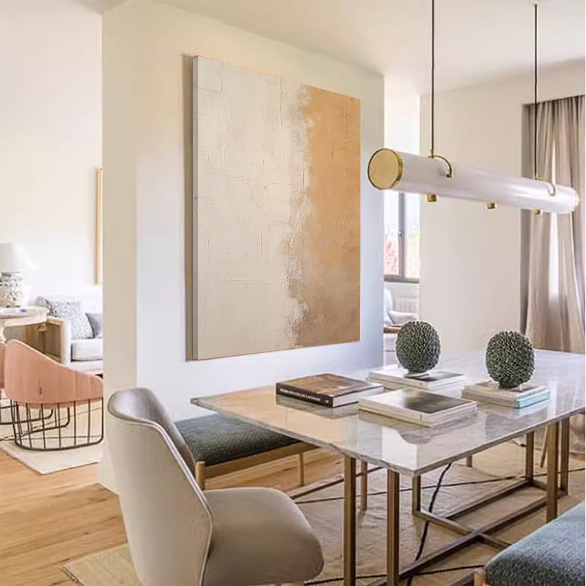 Subtle Earth Tones Abstract Art