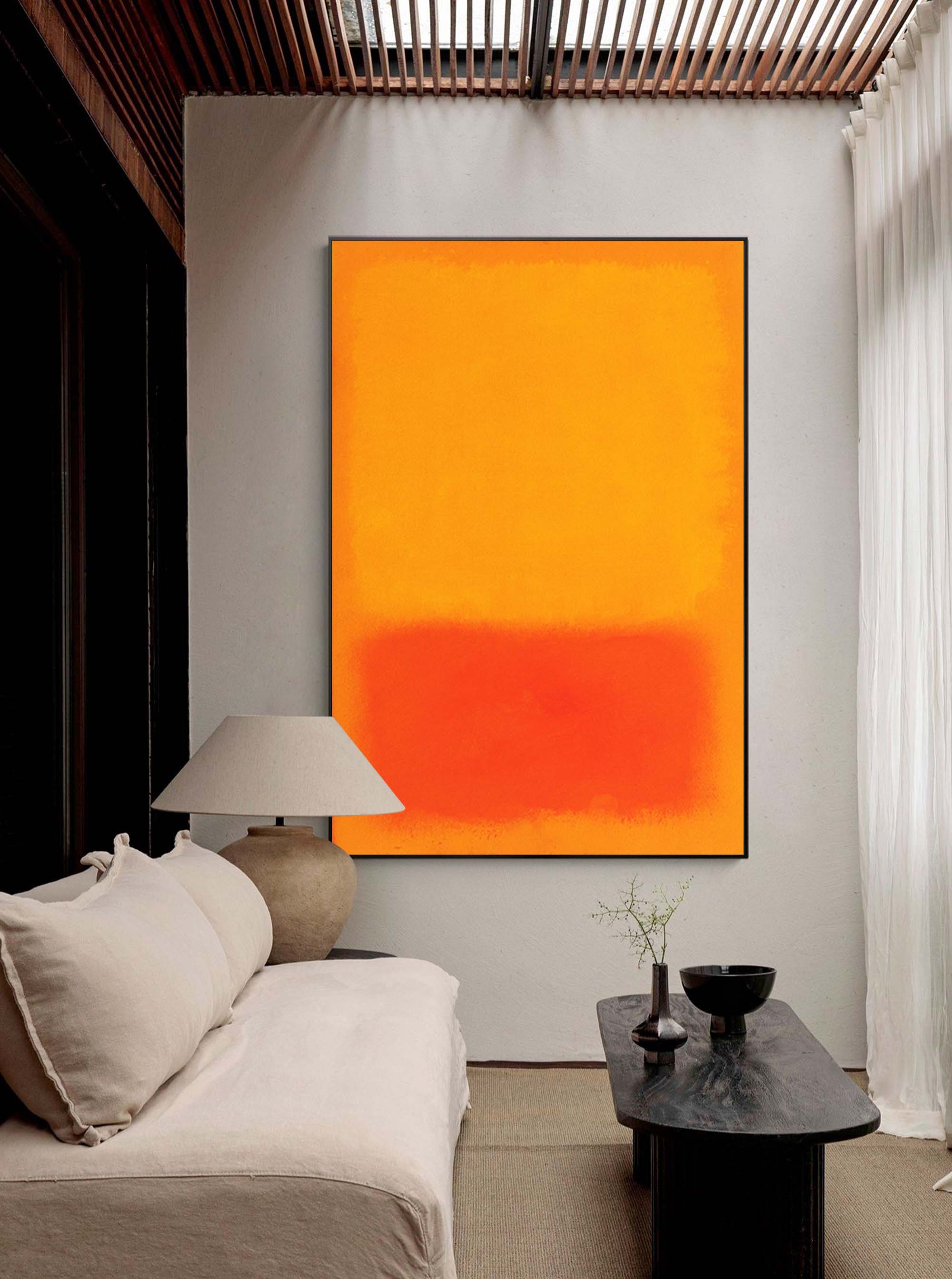 Bold Warm Toned Abstract Art