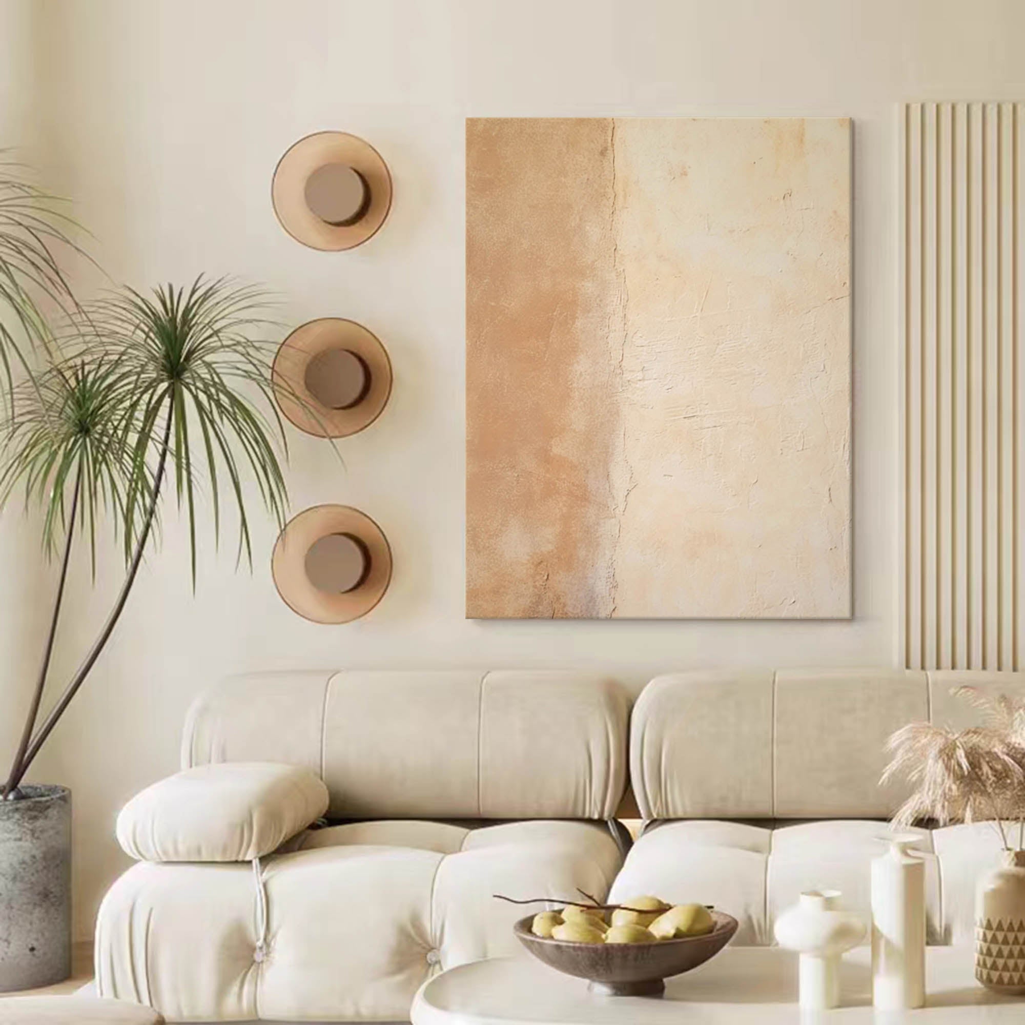 Neutral Earth Tones Abstract Art