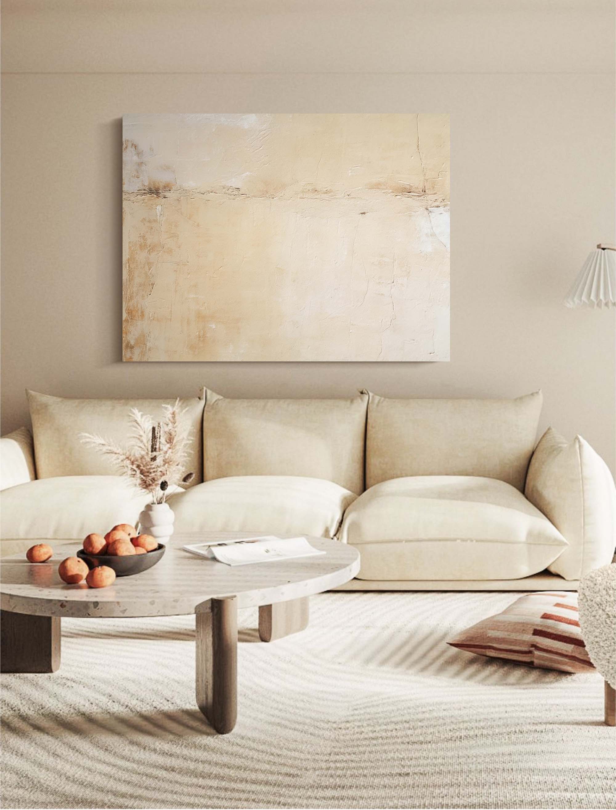 Minimalist Earthy Textured Canvas