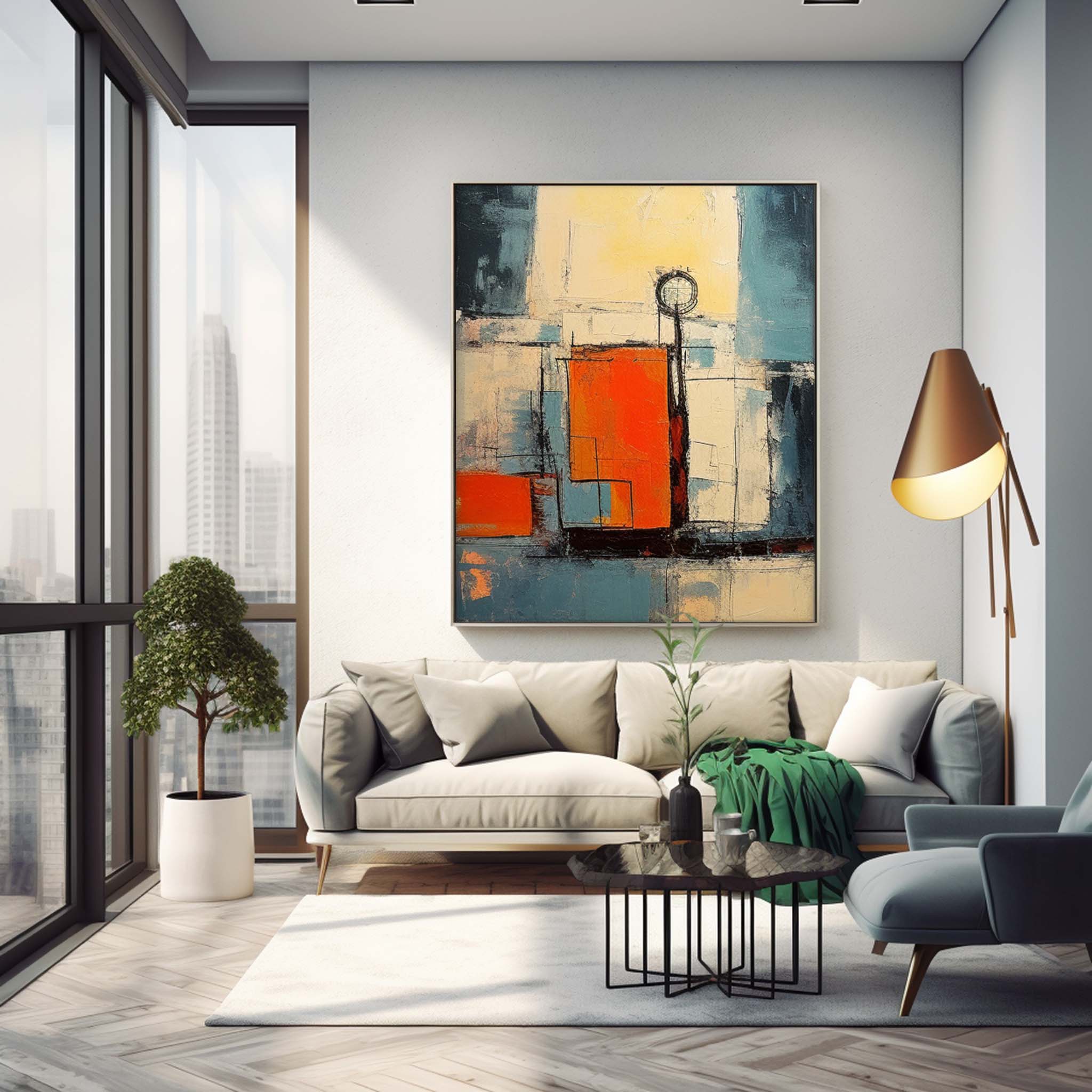 Abstract Canvas Art #AB316