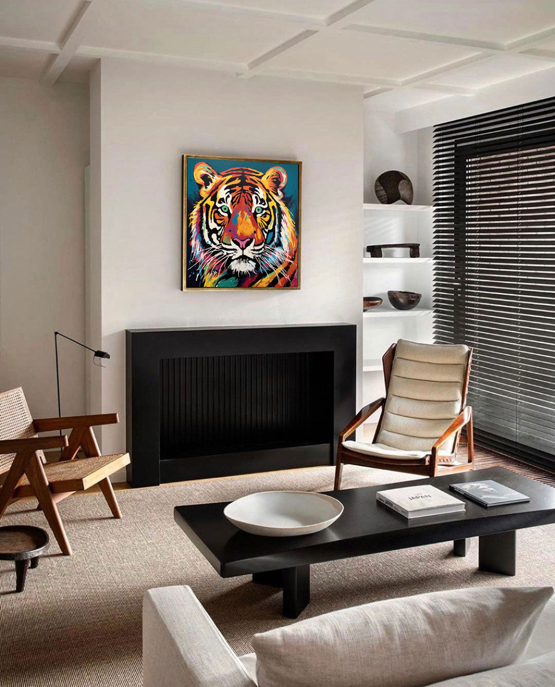 Vibrant Tiger in Full Color