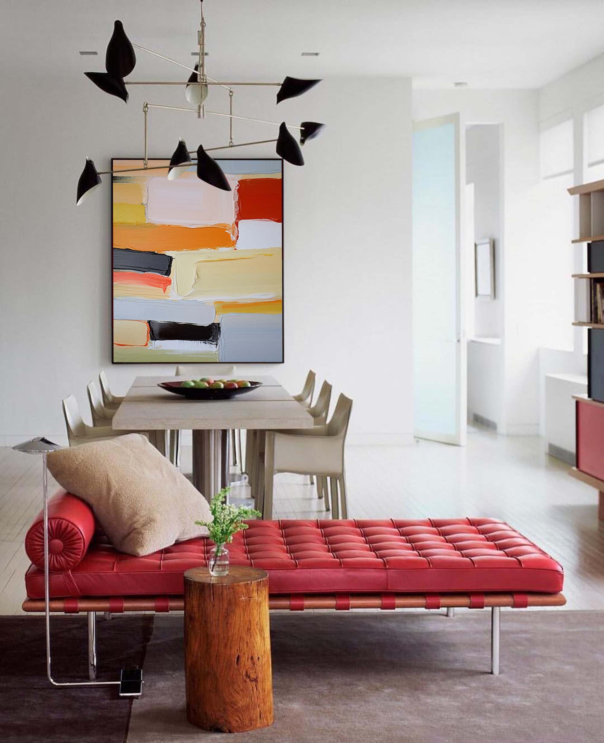 Bold Abstract Block Color Art