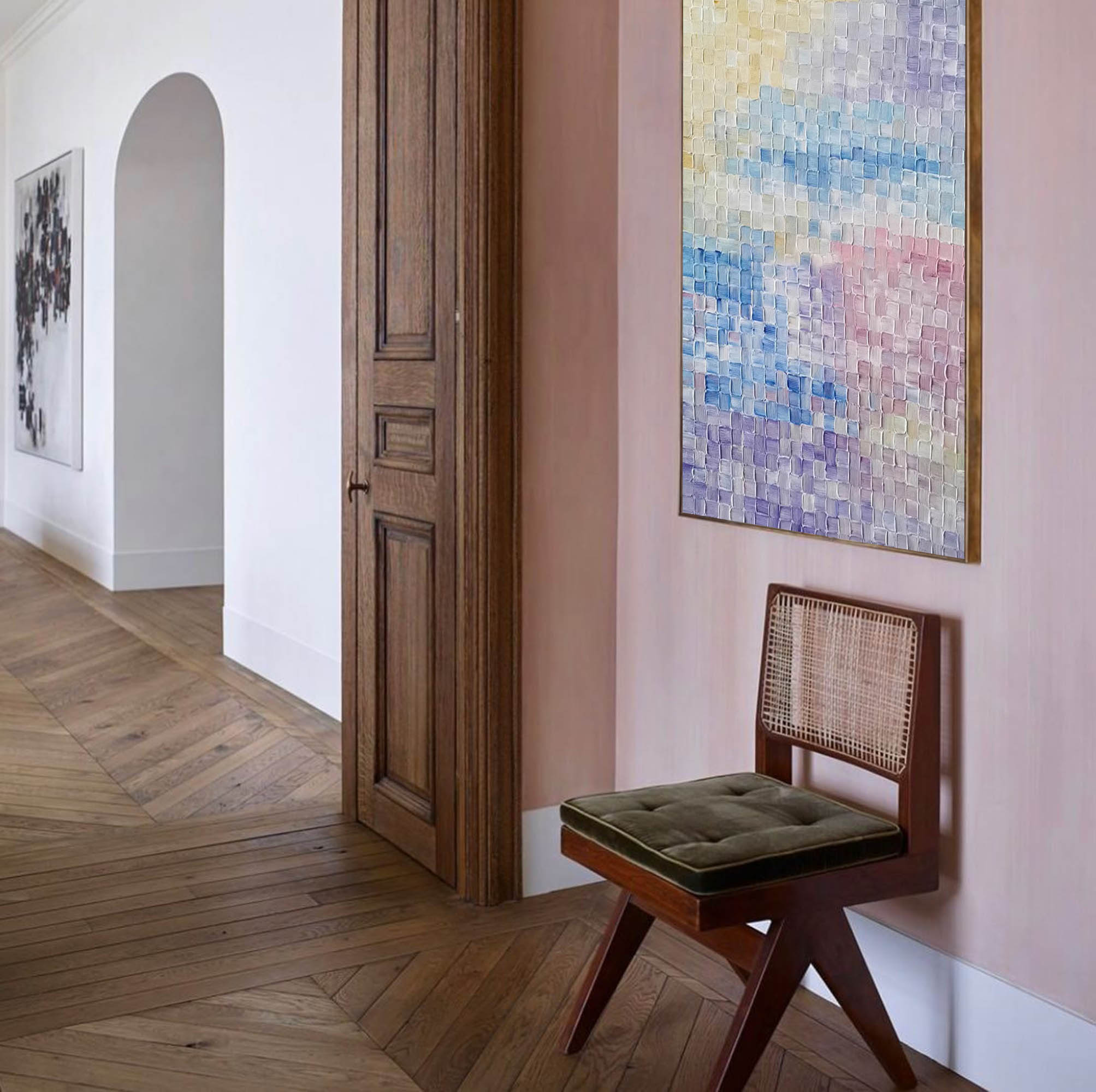 Textured Pastel Dream Abstract Art