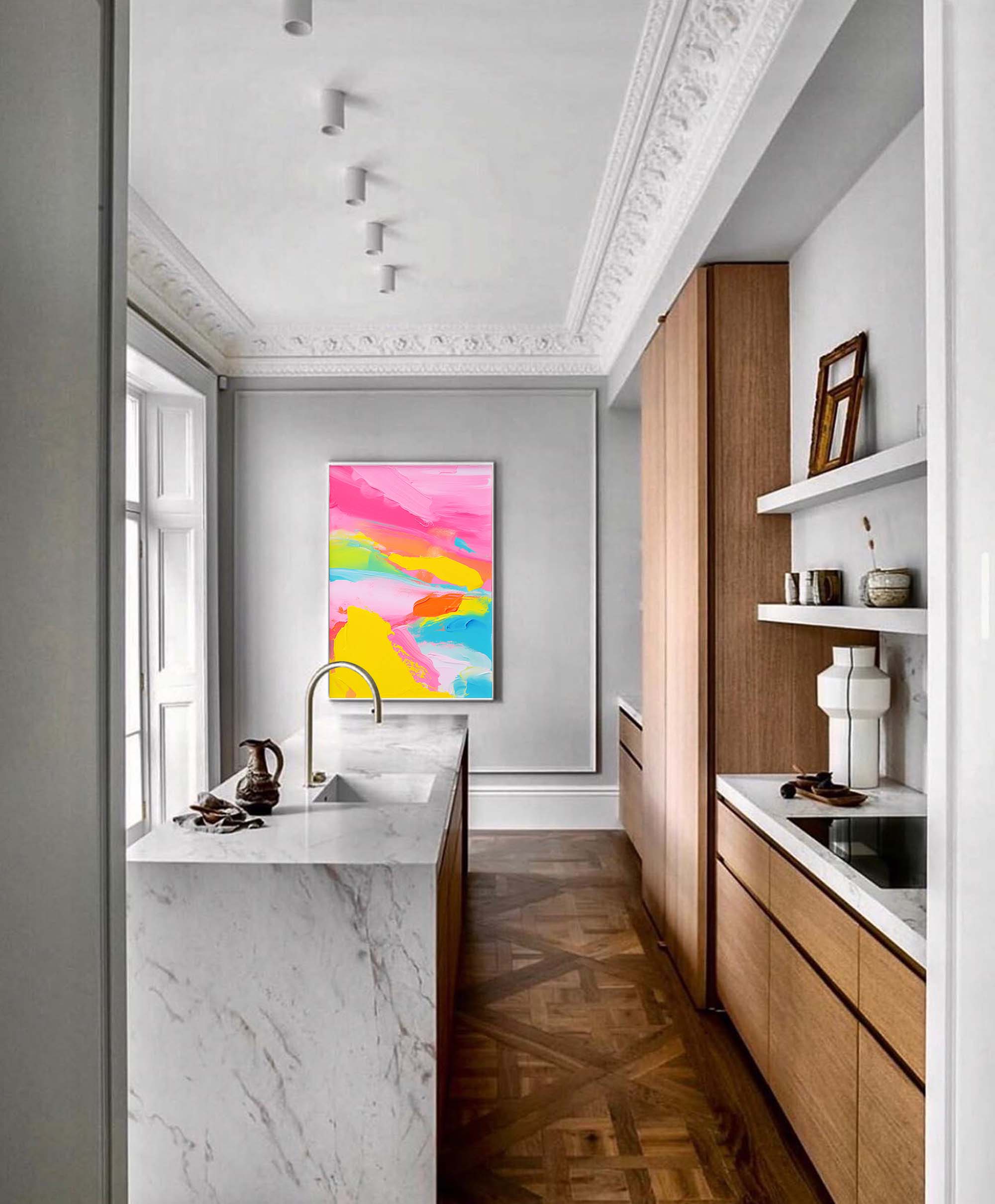 Joyful Horizon Abstract Canvas