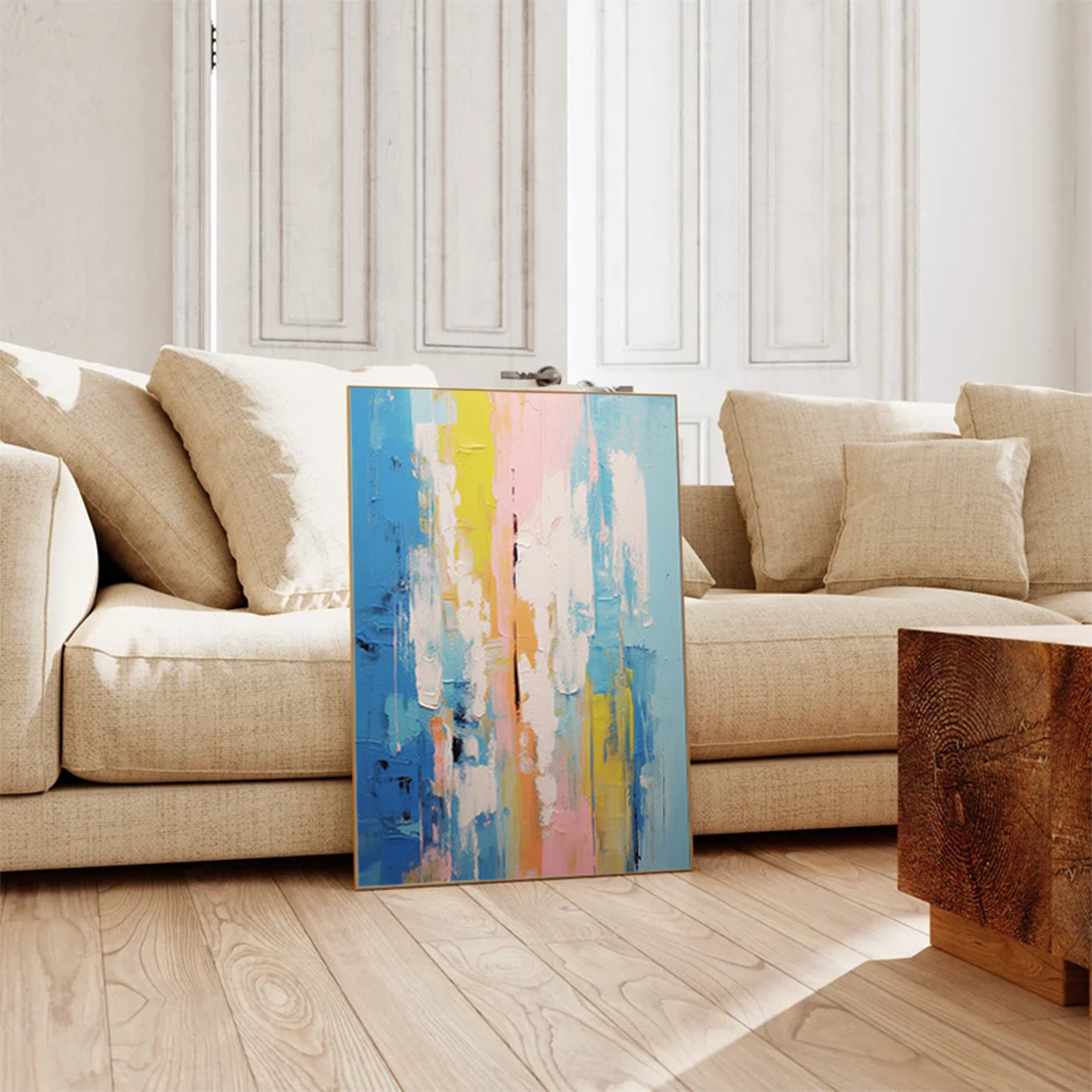 Flowing Hues: Abstract Color Harmony