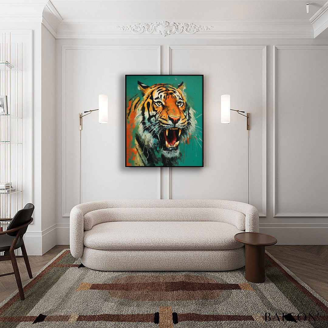Fierce Tiger Roar in Bold Colors