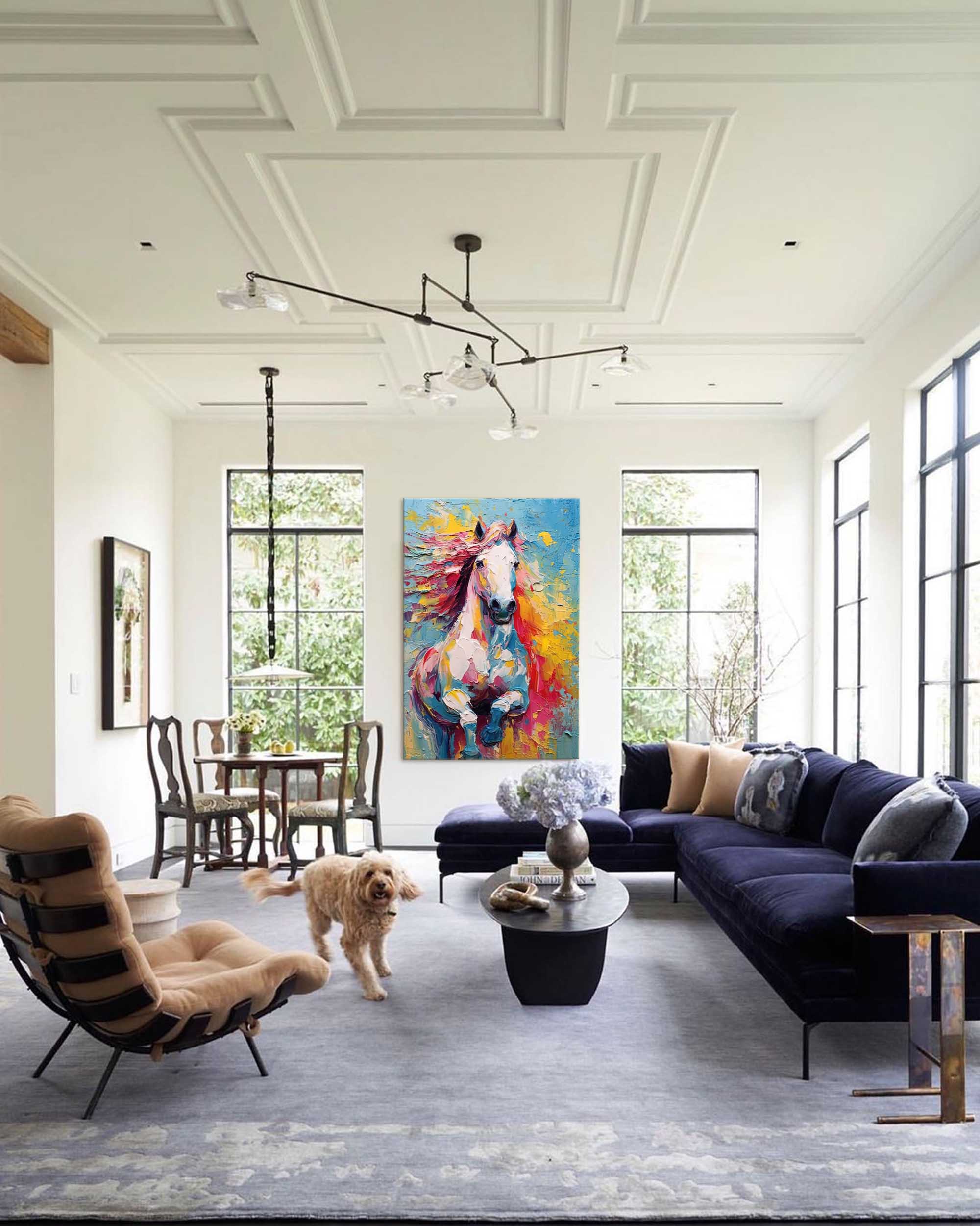 Wild Spirit – Energetic Horse Oil Painting on Canvas