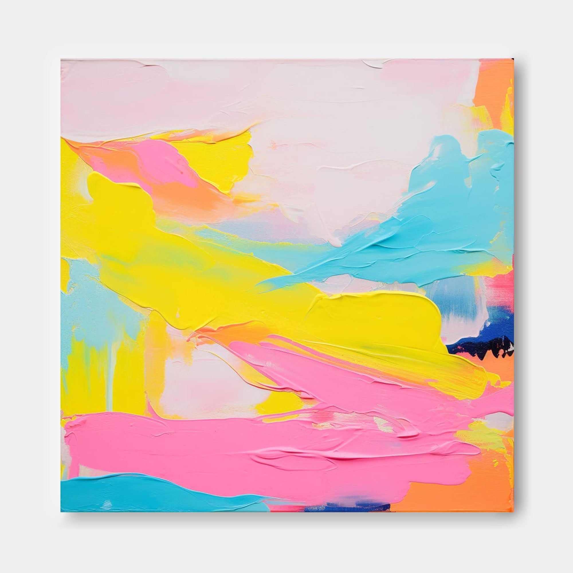 Sunset Glow Abstract Canvas