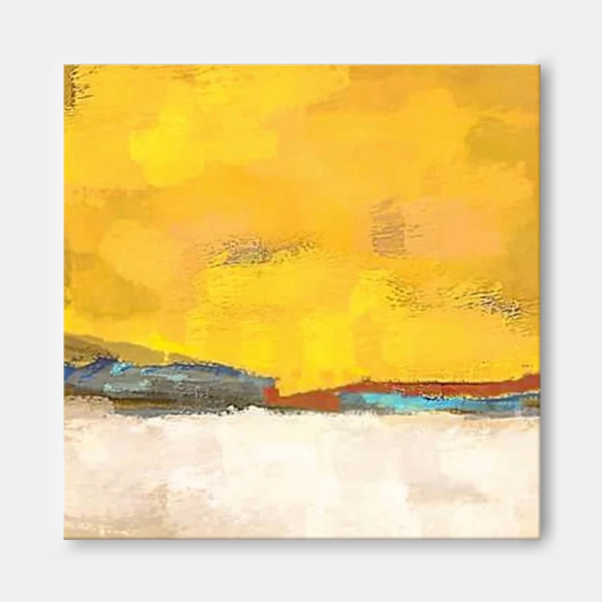 Golden Horizon: Abstract Sunset Serenity