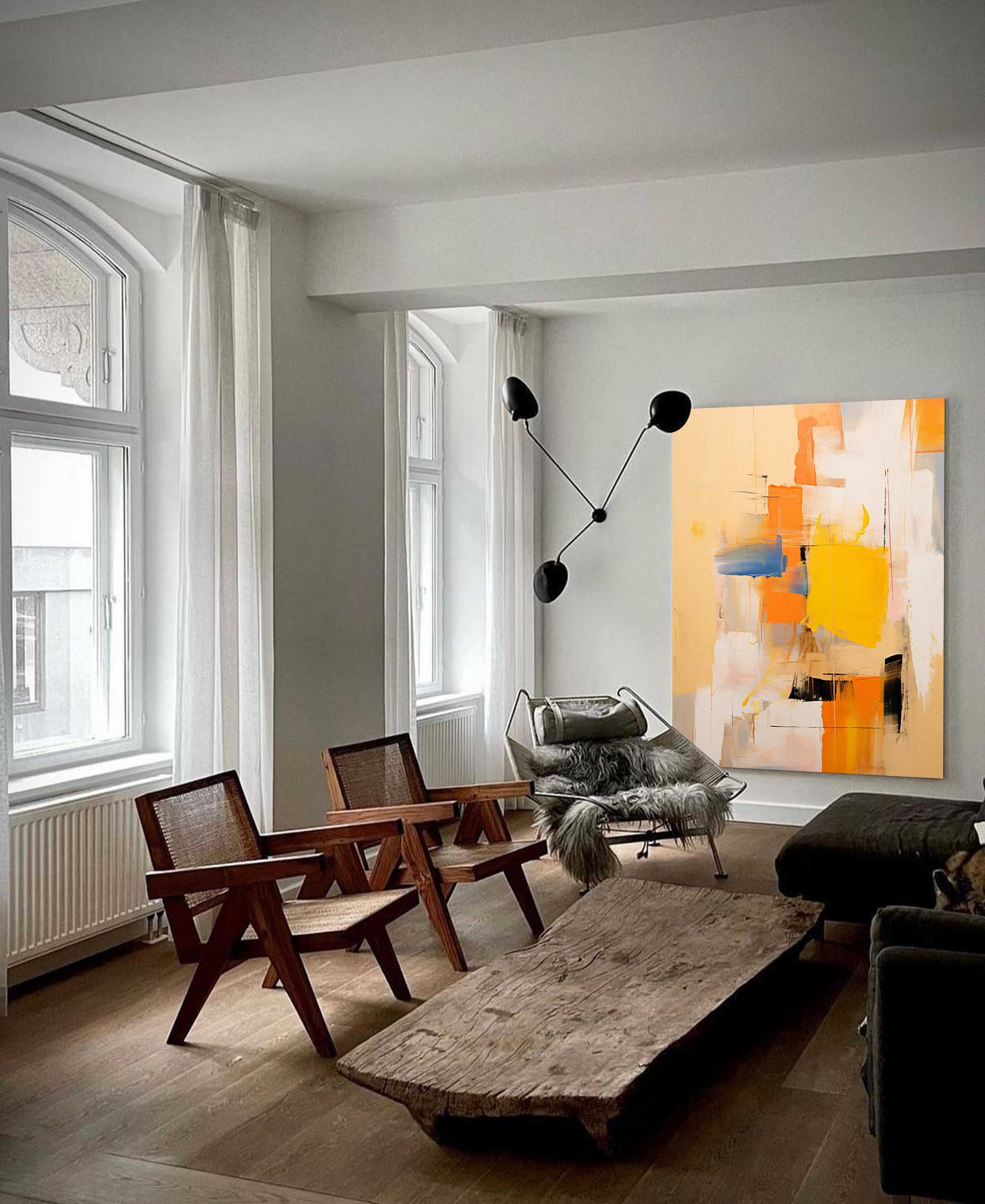 Golden Breeze in Abstract Layers