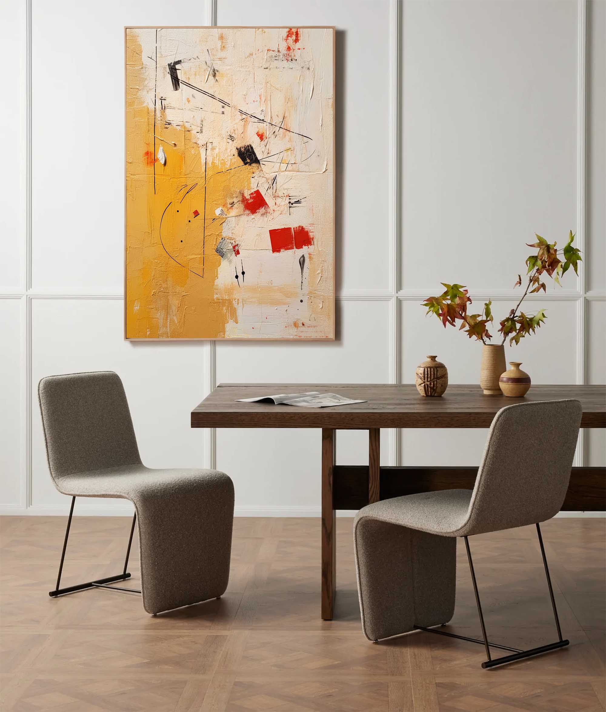 Geometric Abstract Rhythm Art