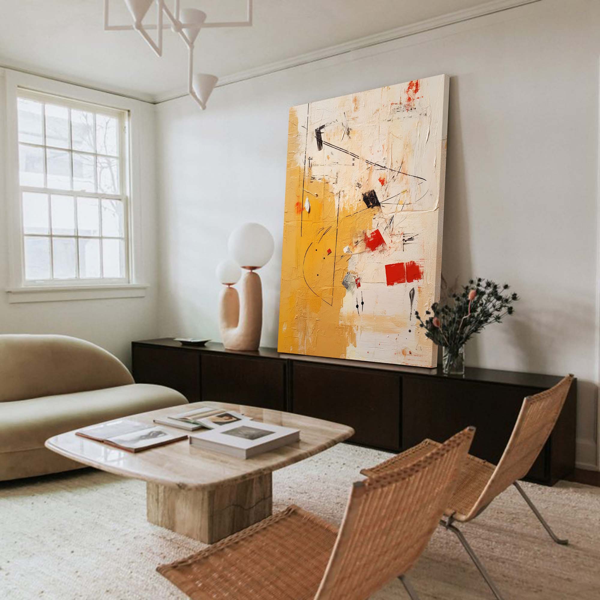 Geometric Abstract Rhythm Art