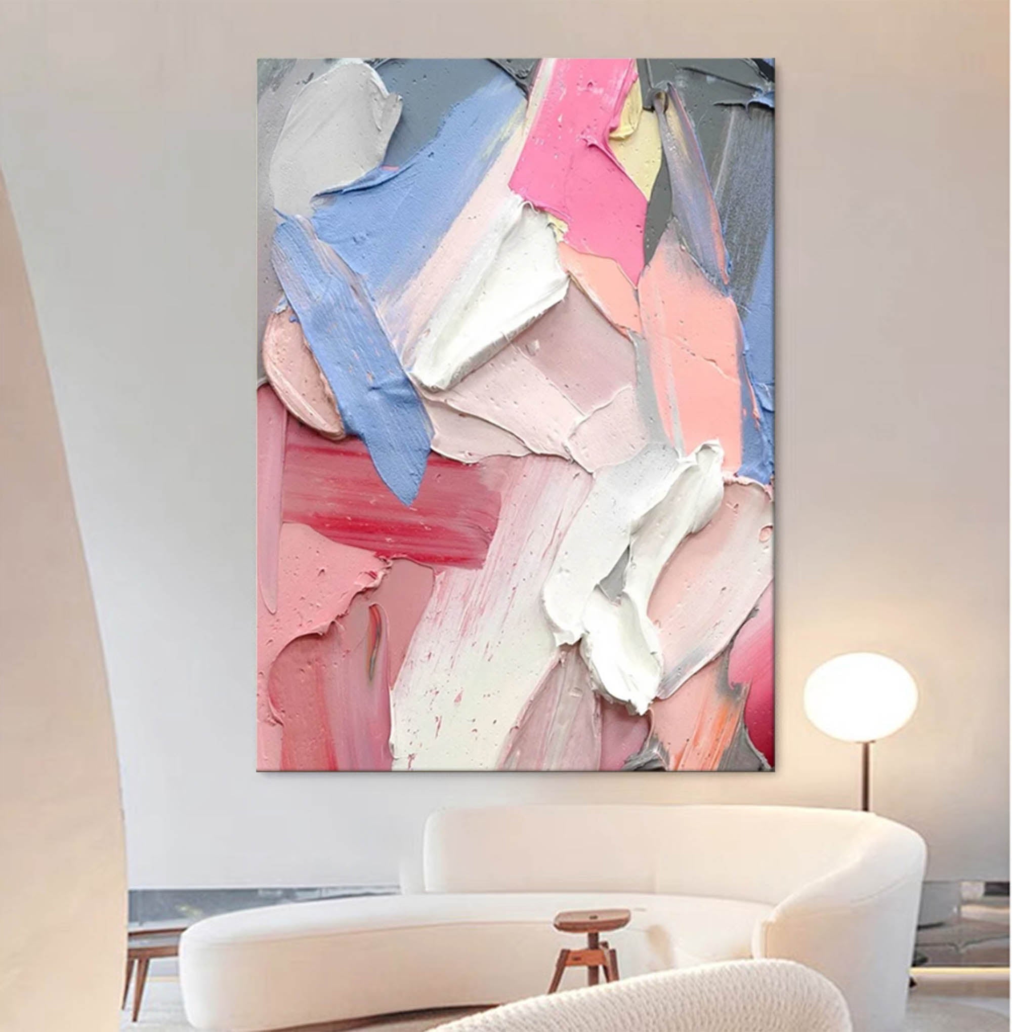 Textured Abstract Palette Knife Canvas Art