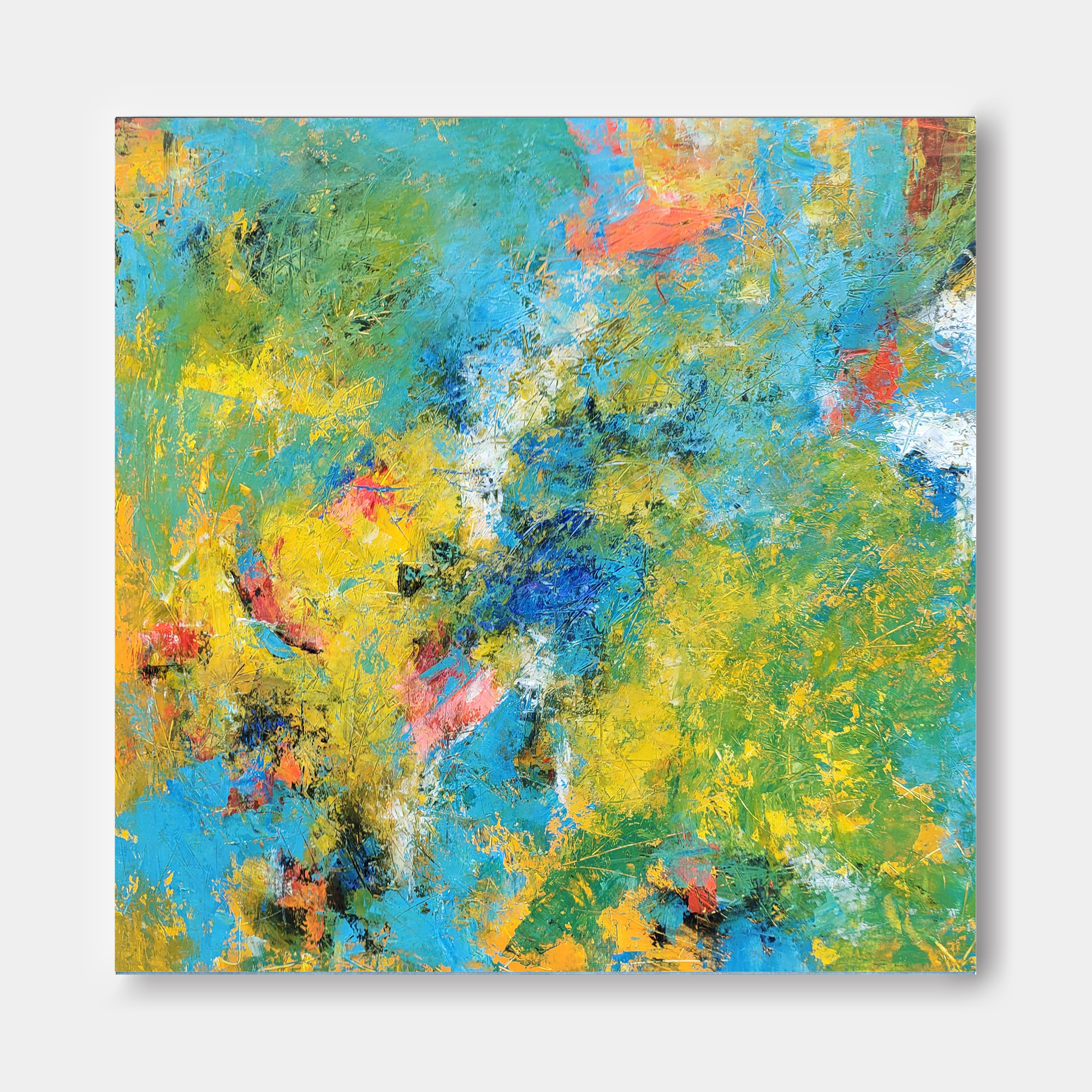 Vibrant Chaos: Abstract Color Burst