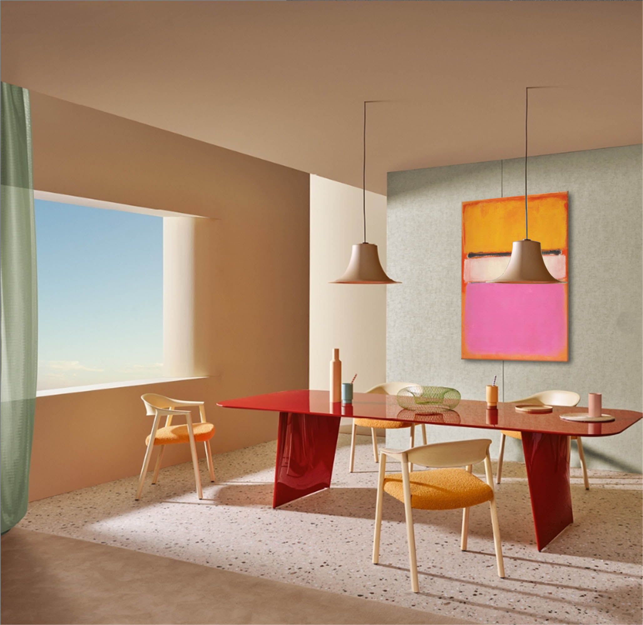 Vibrant Blocks: Bold Abstract Harmony