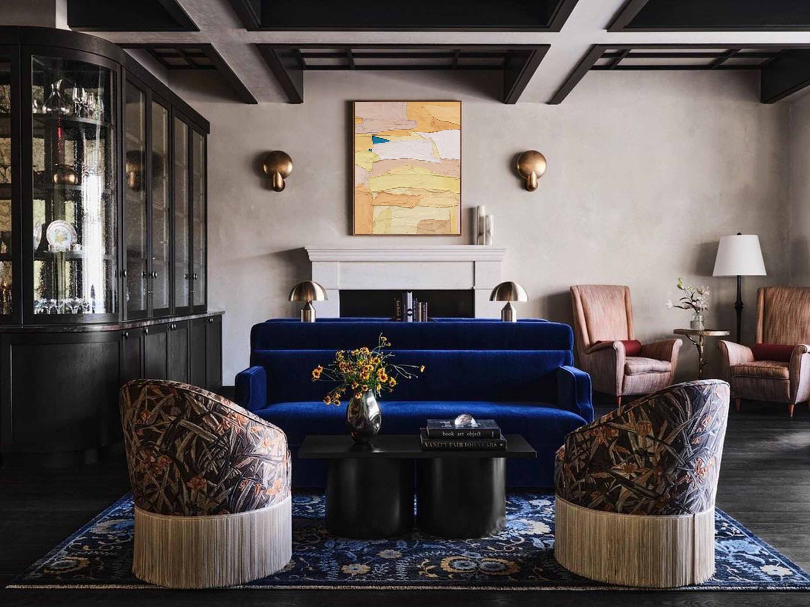 Layered Pastel Abstract Texture Art