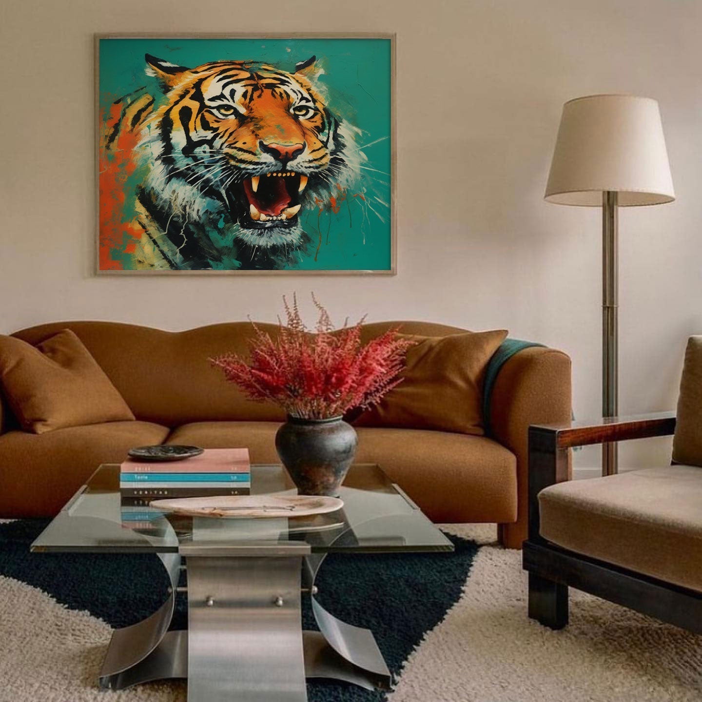 Fierce Tiger Roar in Bold Colors