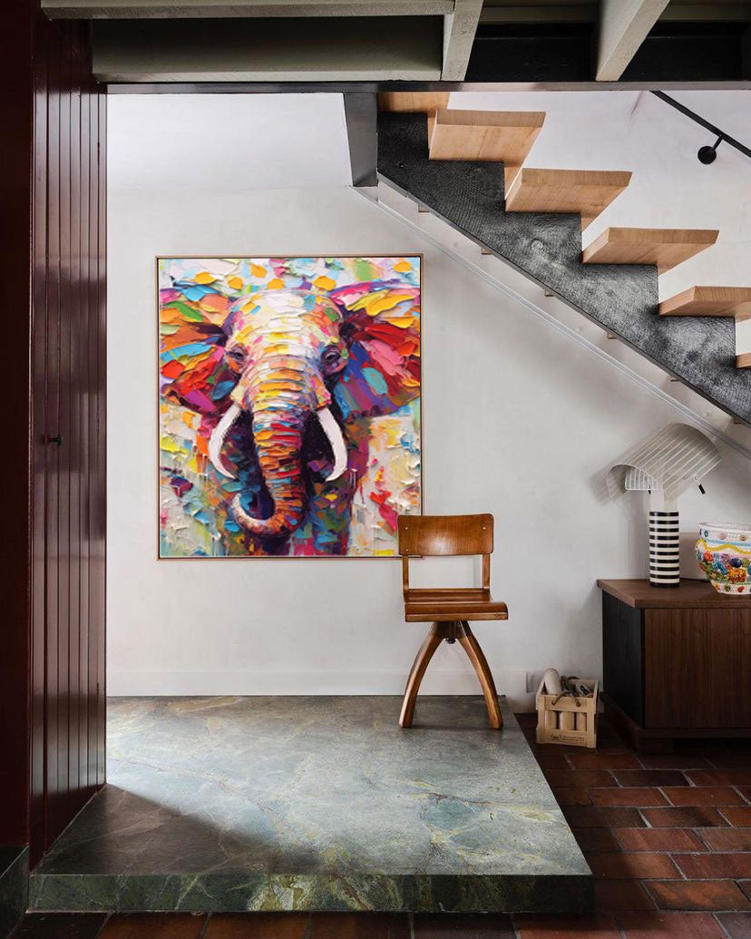 Colorful Majestic Elephant Art