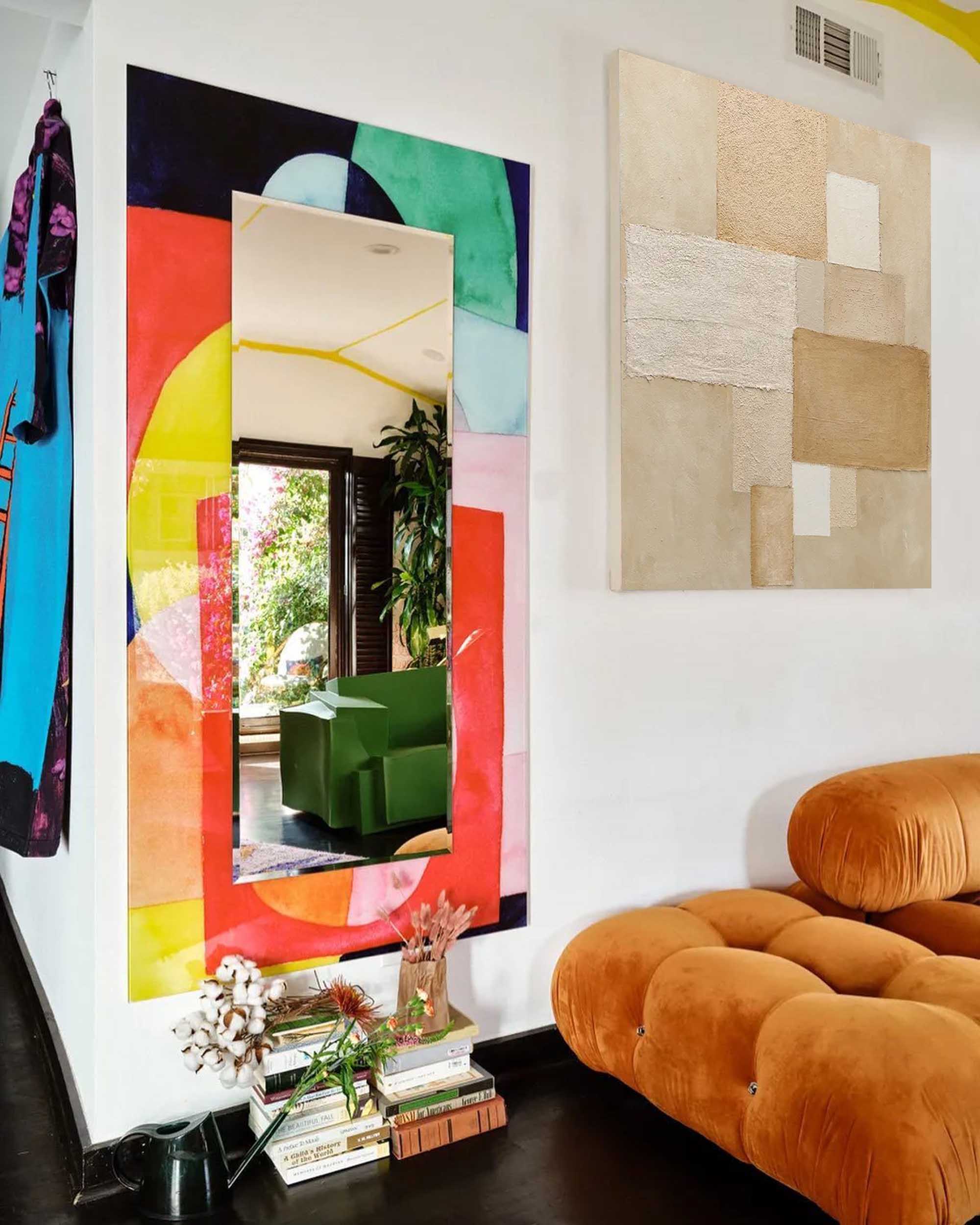 Neutral Geometric Abstract – Textured Beige & Cream Oil Painting on Canvas