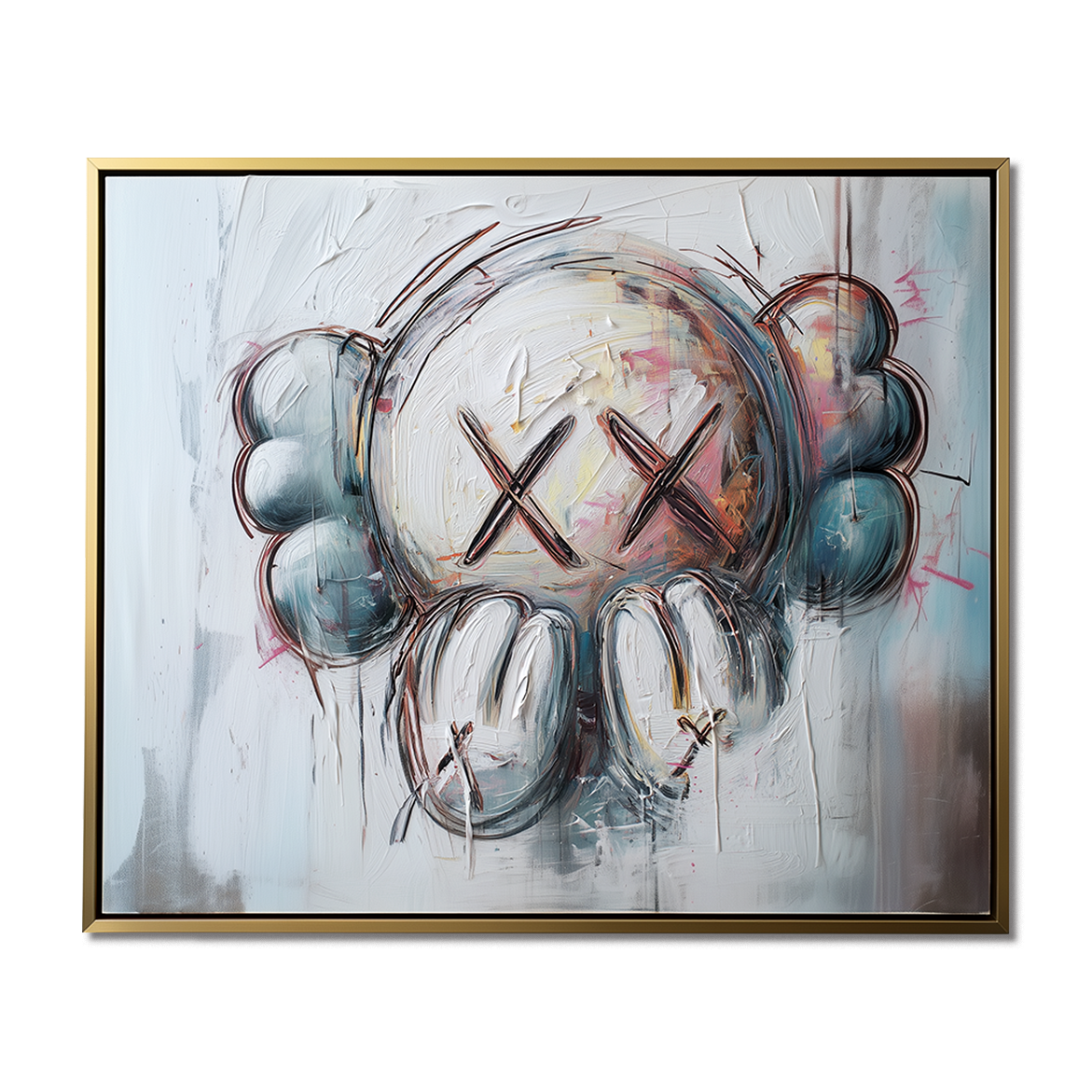Emotive Companion – Modern KAWS-Inspired Abstract Wall Art
