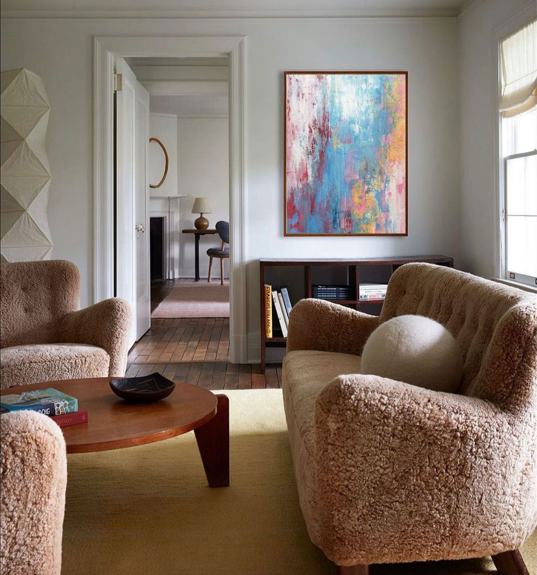 Dreamy Blue Abstract Wall Art