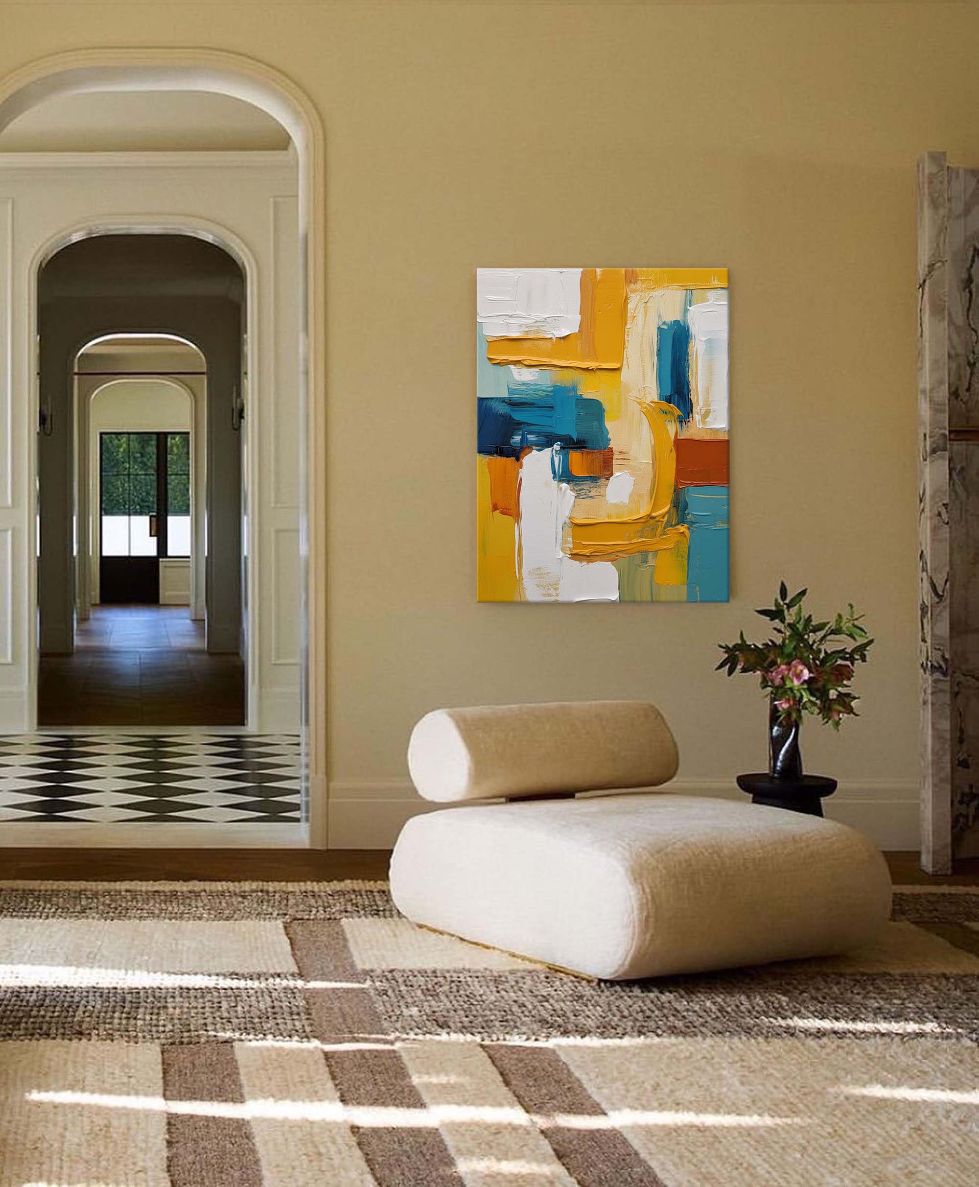 Golden Arches in Blue and Rust